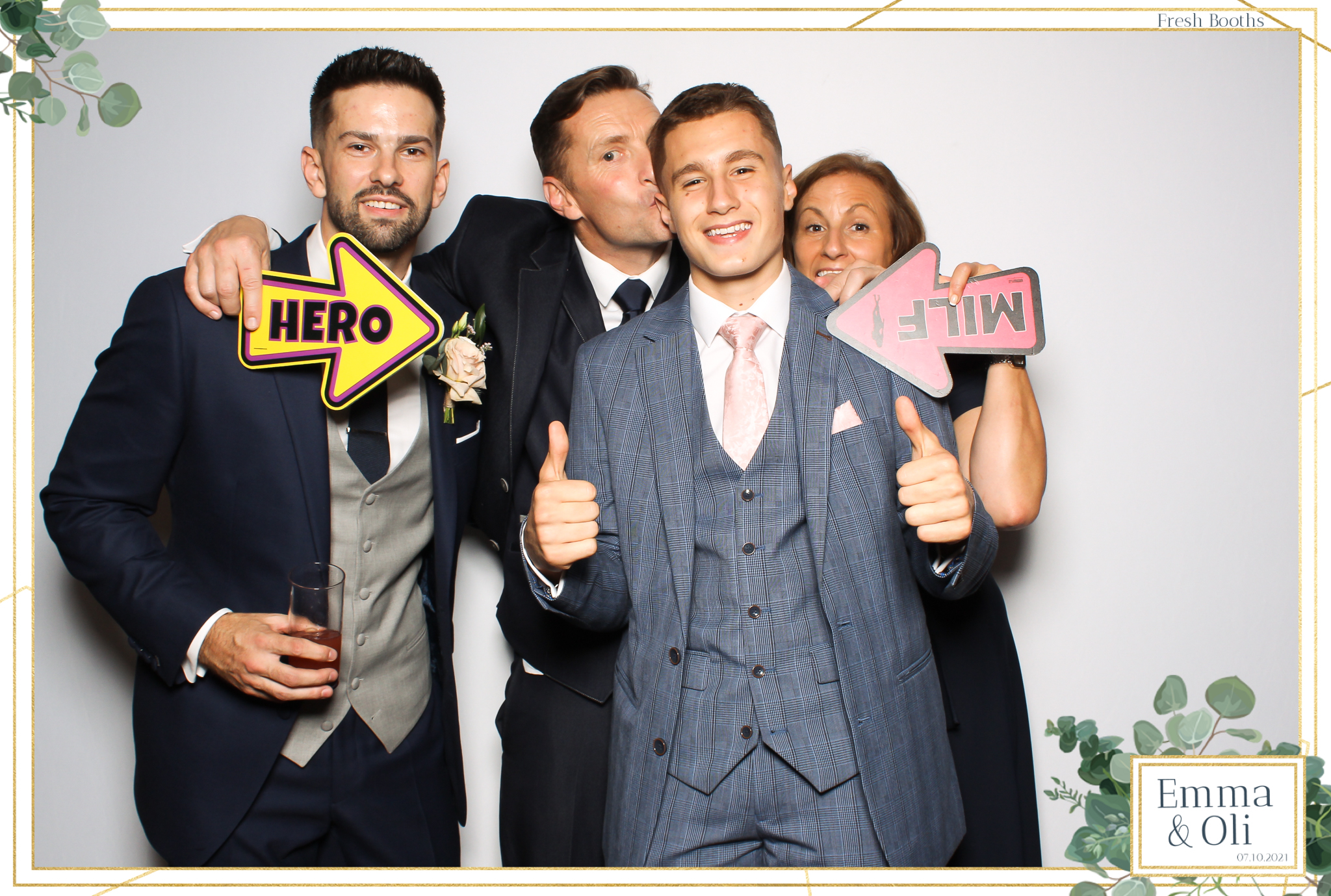 Oli & Emma Wedding - Classic Open Booth | View more photos from the event at gallery.freshbooths.com/u/FreshBooths/Oli-Emma-Wedding-Classic-Open-Booth