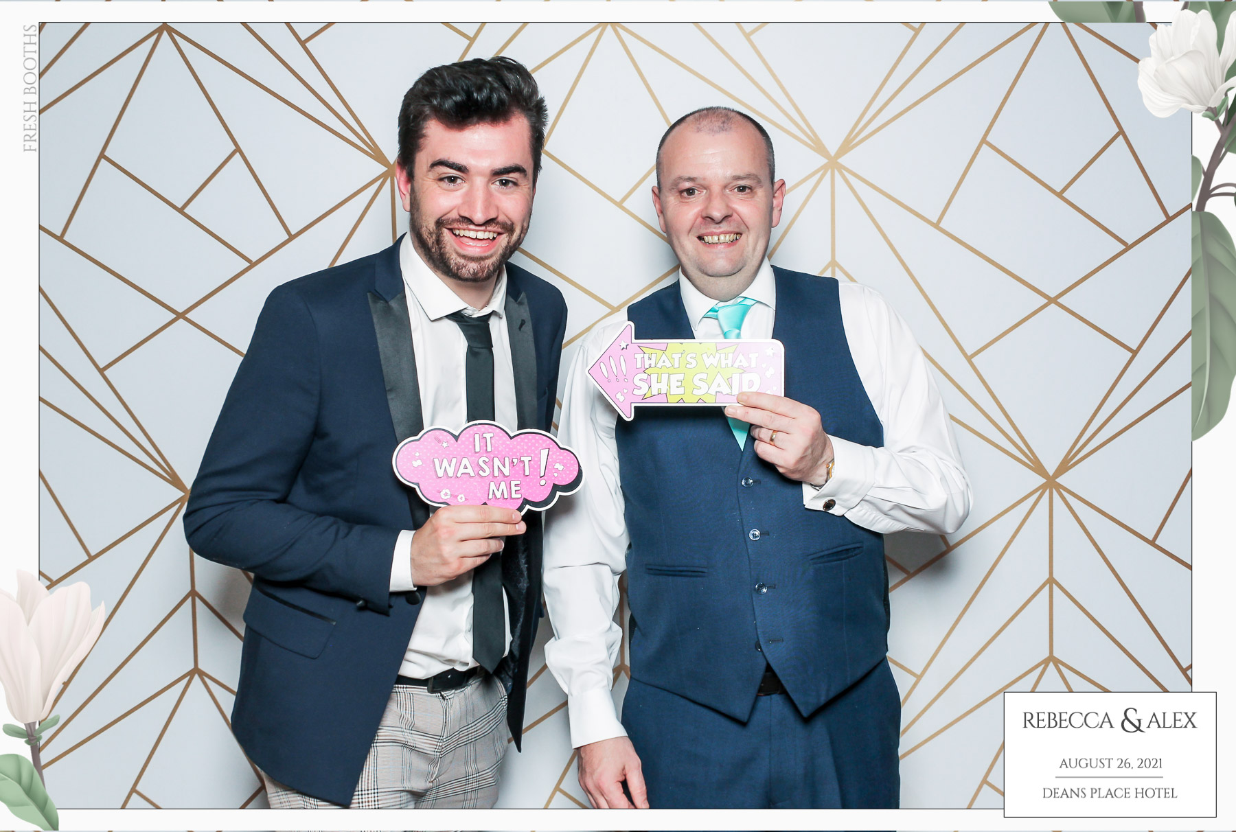 Rebecca & Alex - Classic Open Booth | View more photos from the event at gallery.freshbooths.com/u/FreshBooths/Rebecca-Alex-Classic-Open-Booth