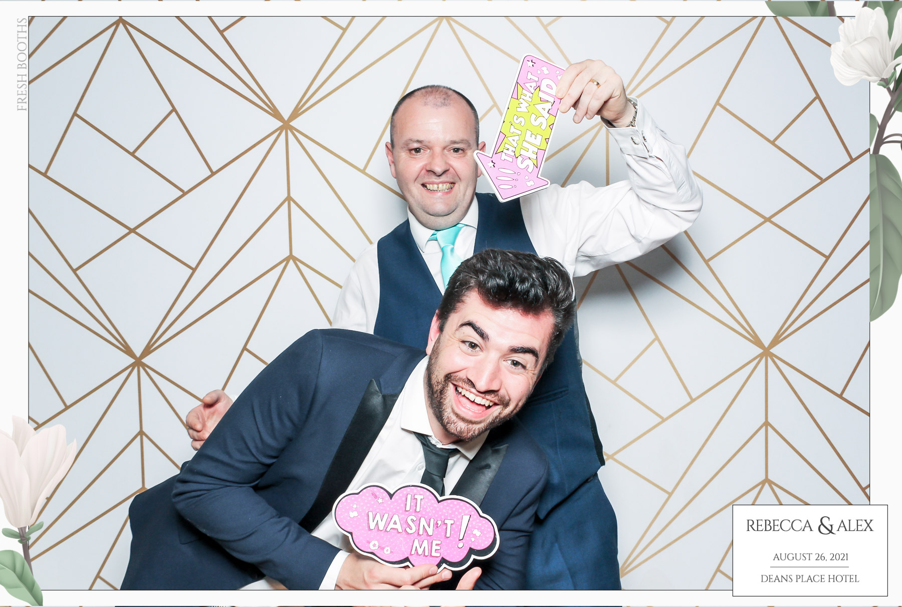 Rebecca & Alex - Classic Open Booth | View more photos from the event at gallery.freshbooths.com/u/FreshBooths/Rebecca-Alex-Classic-Open-Booth