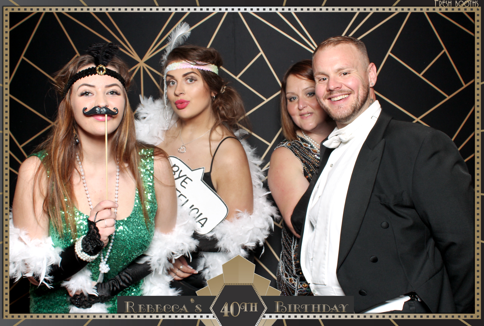 Rebecca's 40th - Classic Open Booth | View more photos from the event at gallery.freshbooths.com/u/FreshBooths/Rebeccas-40th-Classic-Open-Booth