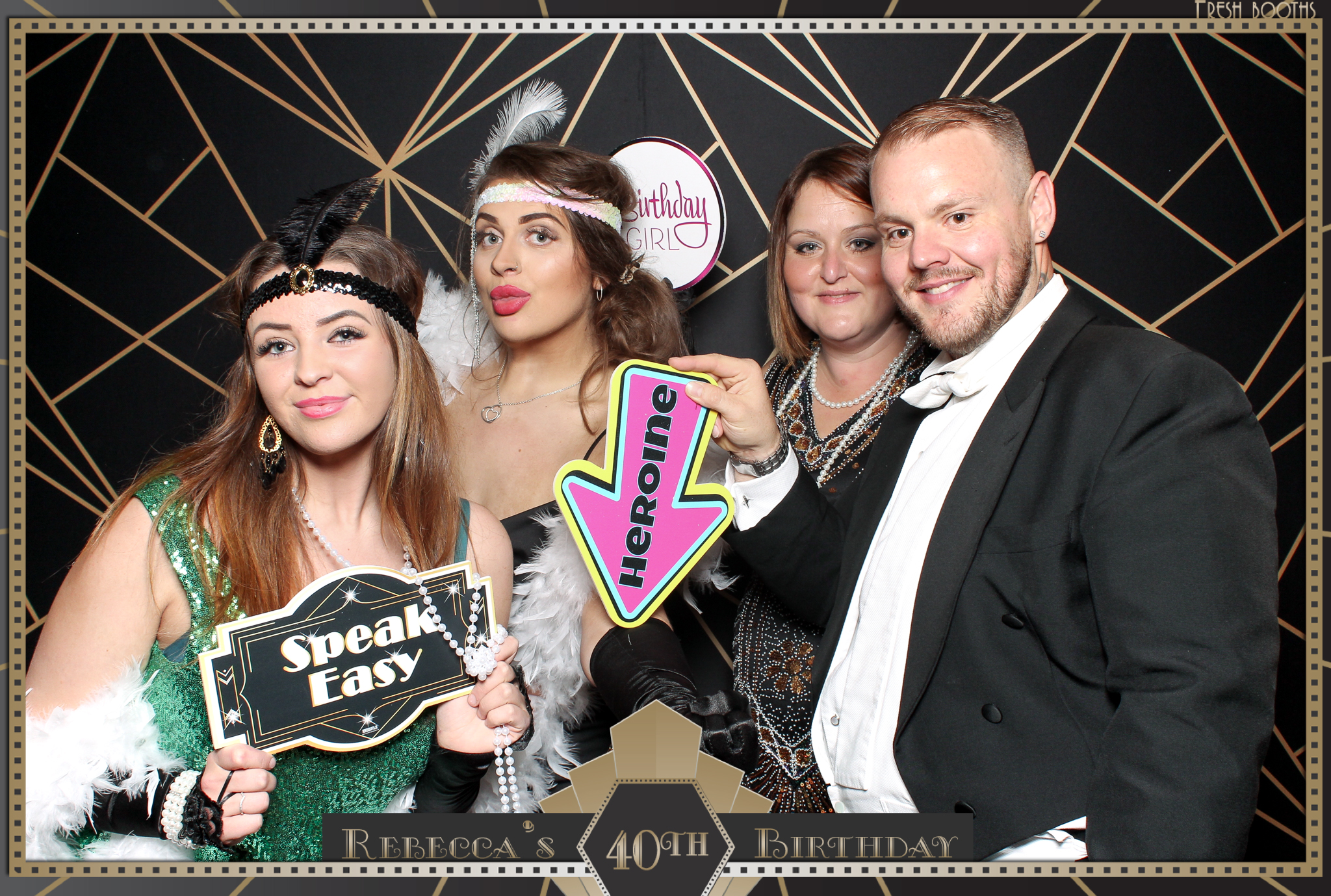 Rebecca's 40th - Classic Open Booth | View more photos from the event at gallery.freshbooths.com/u/FreshBooths/Rebeccas-40th-Classic-Open-Booth