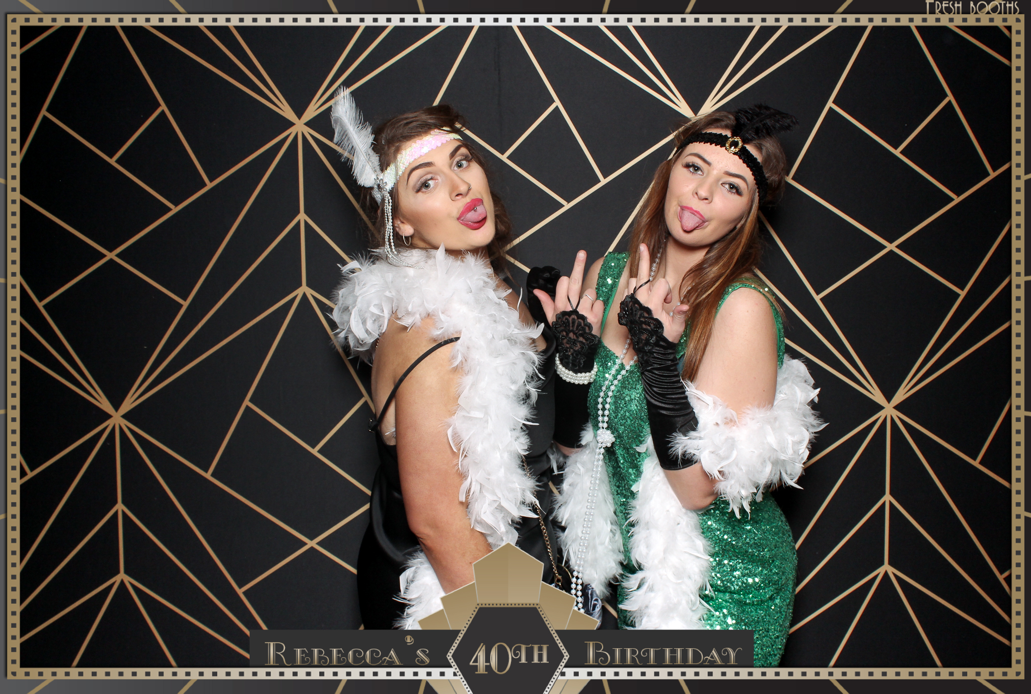 Rebecca's 40th - Classic Open Booth | View more photos from the event at gallery.freshbooths.com/u/FreshBooths/Rebeccas-40th-Classic-Open-Booth