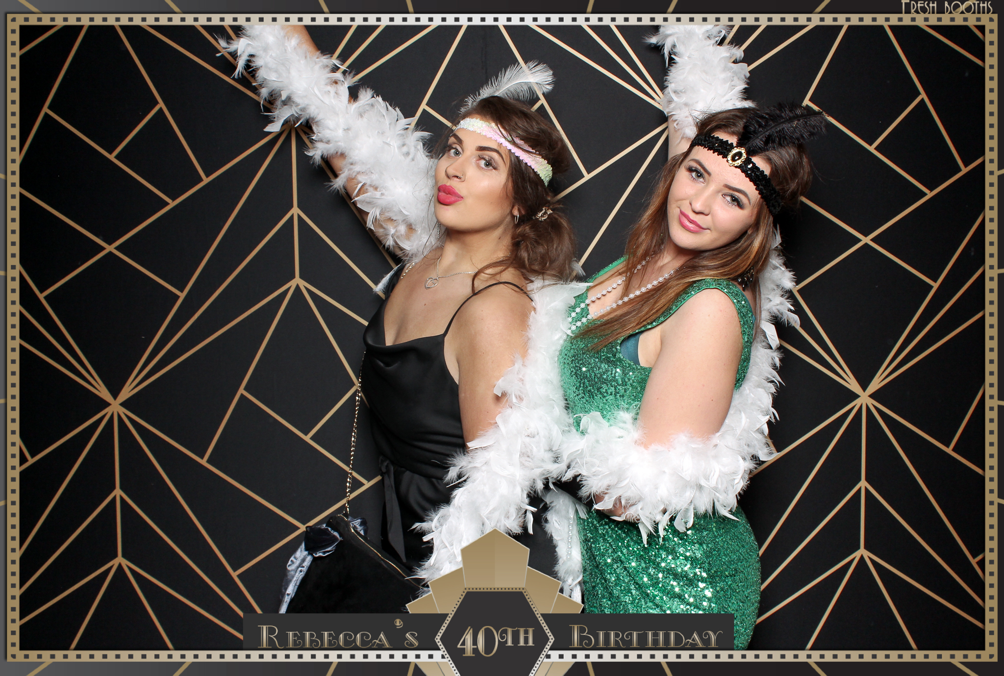 Rebecca's 40th - Classic Open Booth | View more photos from the event at gallery.freshbooths.com/u/FreshBooths/Rebeccas-40th-Classic-Open-Booth