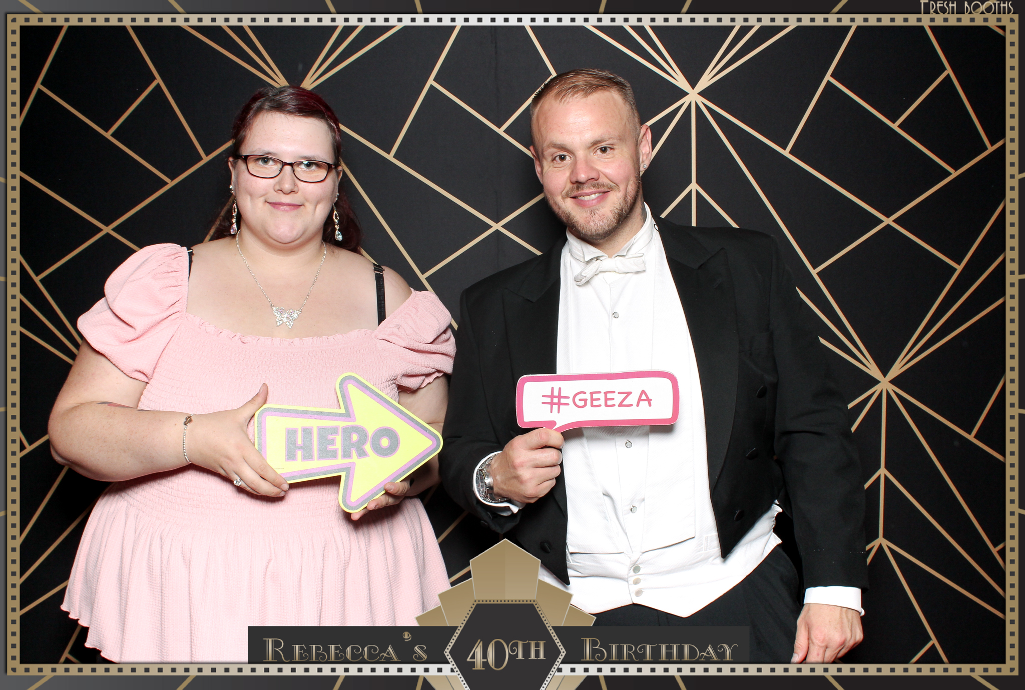 Rebecca's 40th - Classic Open Booth | View more photos from the event at gallery.freshbooths.com/u/FreshBooths/Rebeccas-40th-Classic-Open-Booth