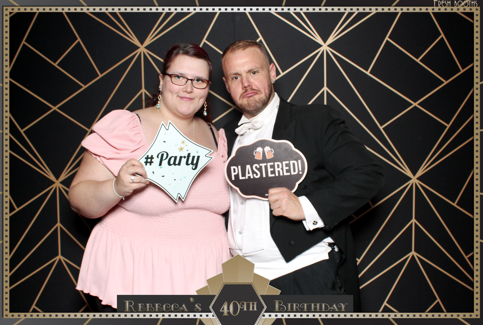 Rebecca's 40th - Classic Open Booth | View more photos from the event at gallery.freshbooths.com/u/FreshBooths/Rebeccas-40th-Classic-Open-Booth