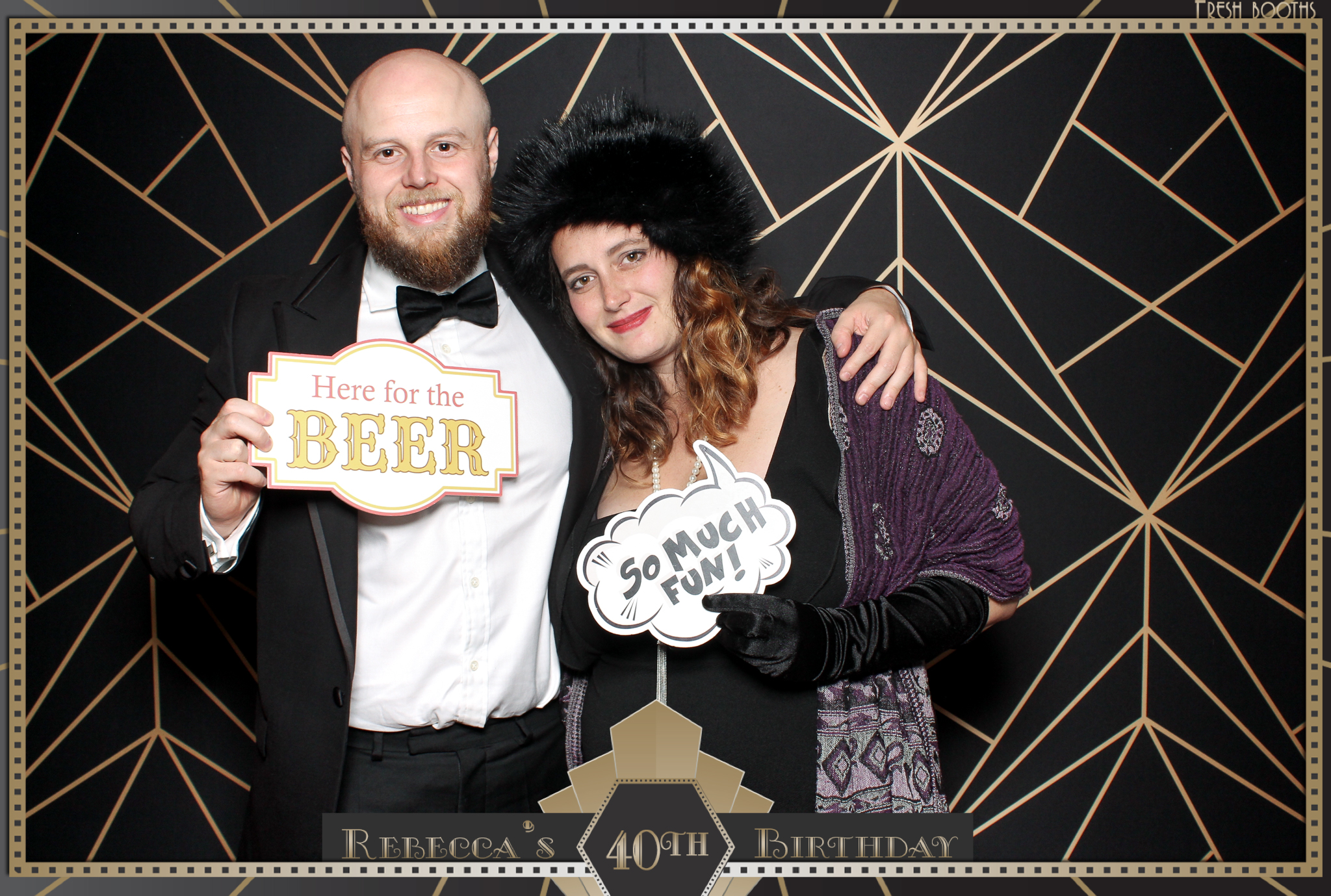Rebecca's 40th - Classic Open Booth | View more photos from the event at gallery.freshbooths.com/u/FreshBooths/Rebeccas-40th-Classic-Open-Booth