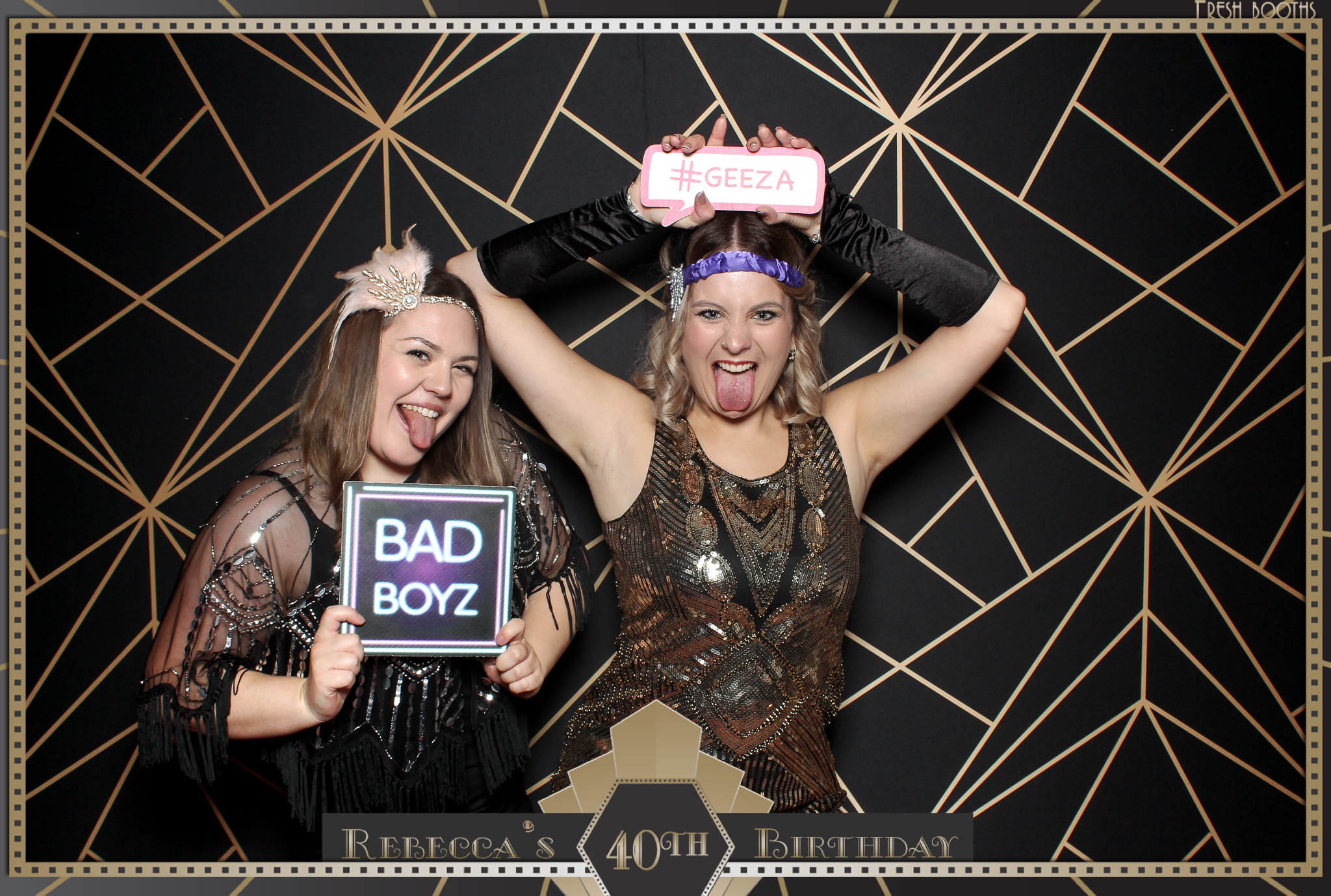 Rebecca's 40th - Classic Open Booth | View more photos from the event at gallery.freshbooths.com/u/FreshBooths/Rebeccas-40th-Classic-Open-Booth