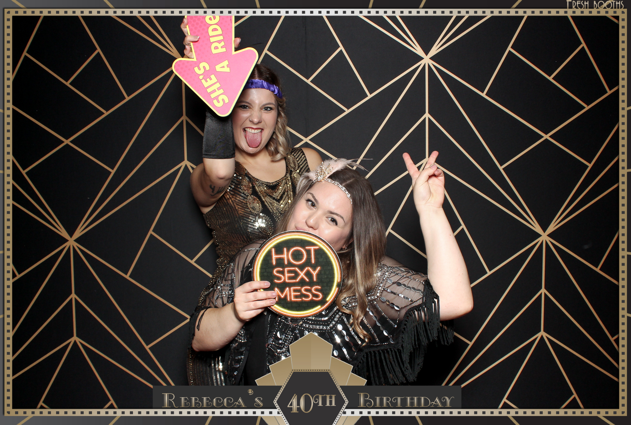 Rebecca's 40th - Classic Open Booth | View more photos from the event at gallery.freshbooths.com/u/FreshBooths/Rebeccas-40th-Classic-Open-Booth
