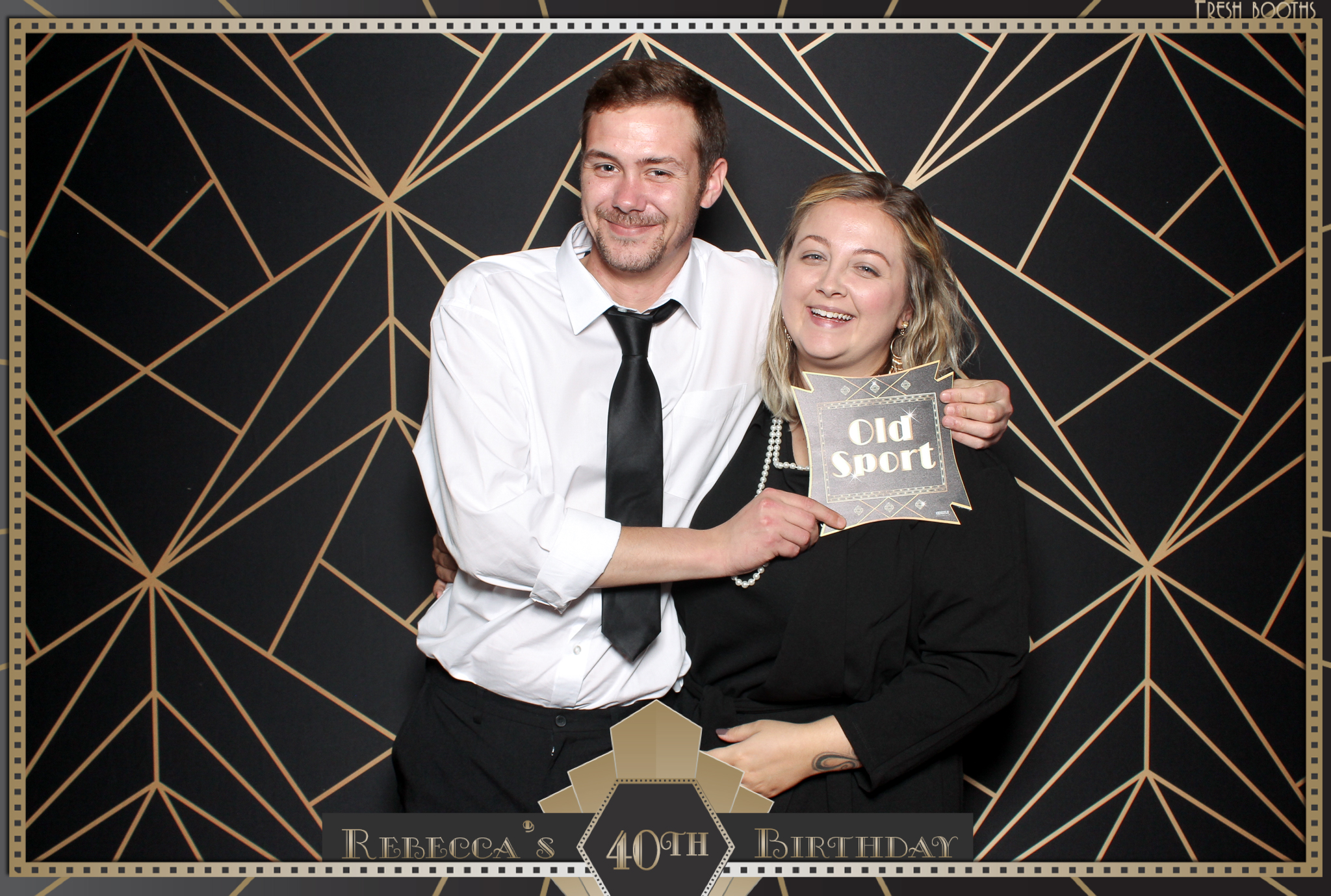 Rebecca's 40th - Classic Open Booth | View more photos from the event at gallery.freshbooths.com/u/FreshBooths/Rebeccas-40th-Classic-Open-Booth