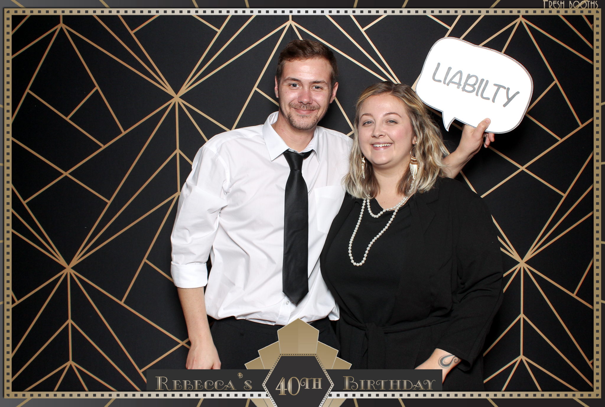 Rebecca's 40th - Classic Open Booth | View more photos from the event at gallery.freshbooths.com/u/FreshBooths/Rebeccas-40th-Classic-Open-Booth
