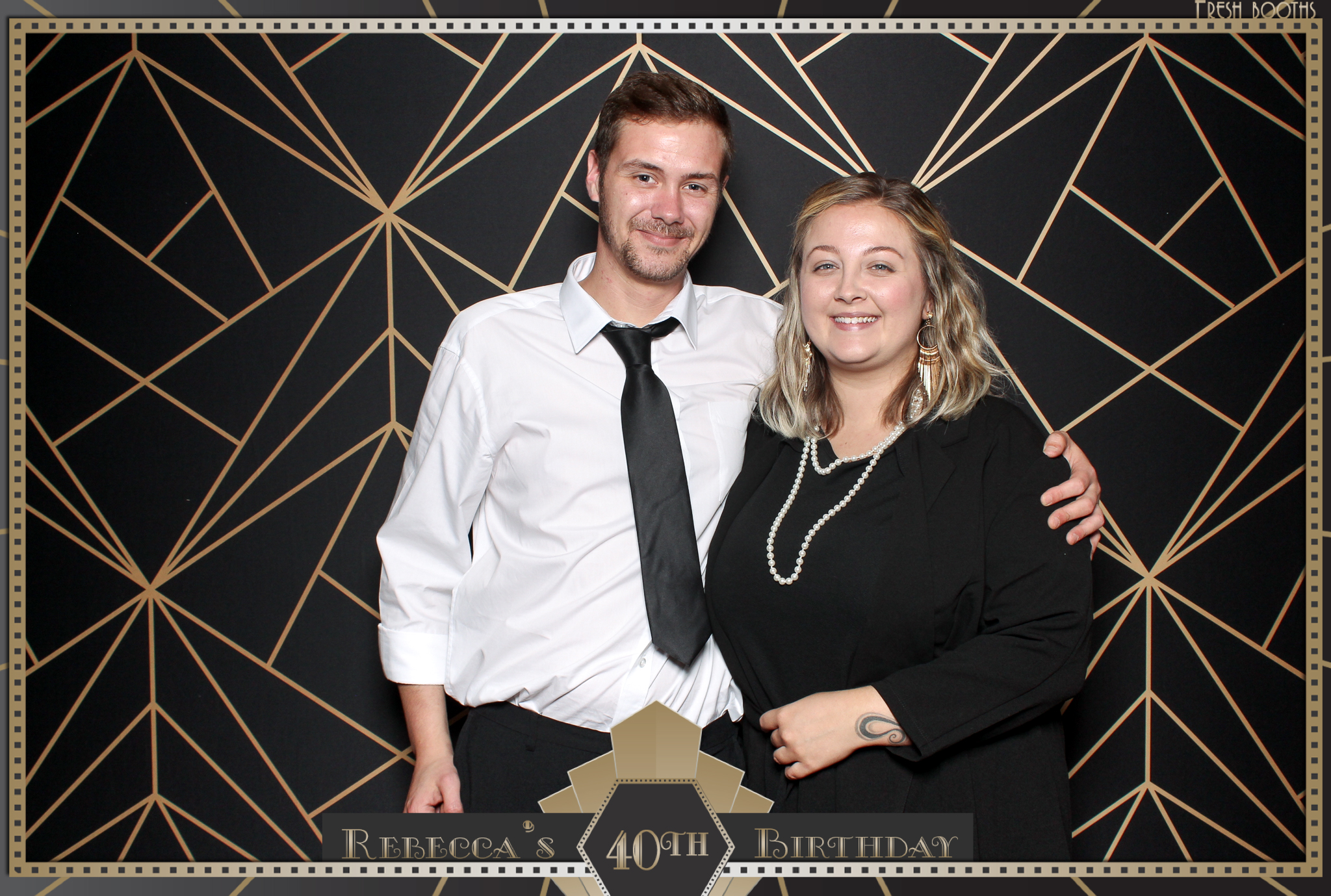 Rebecca's 40th - Classic Open Booth | View more photos from the event at gallery.freshbooths.com/u/FreshBooths/Rebeccas-40th-Classic-Open-Booth