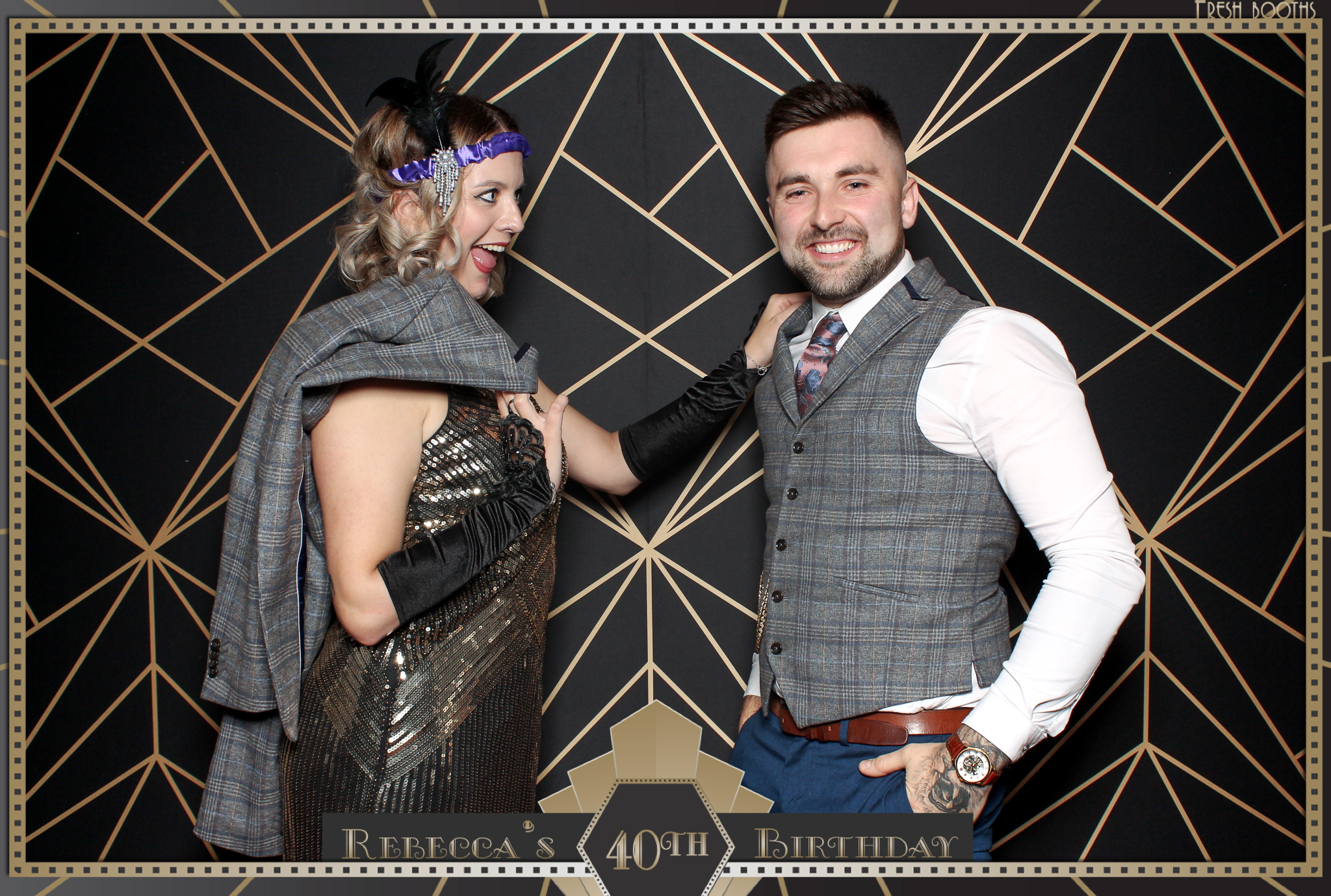 Rebecca's 40th - Classic Open Booth | View more photos from the event at gallery.freshbooths.com/u/FreshBooths/Rebeccas-40th-Classic-Open-Booth