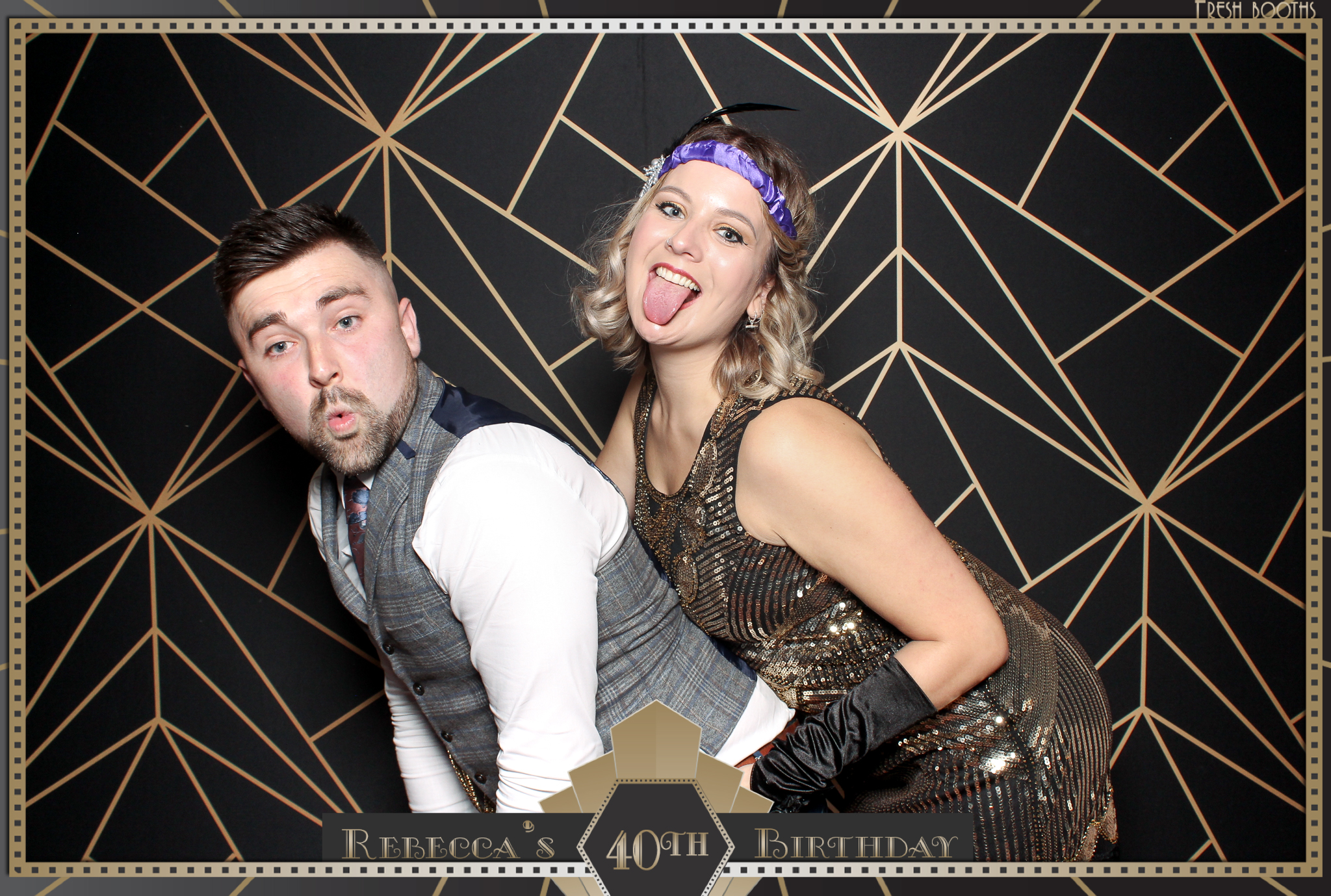 Rebecca's 40th - Classic Open Booth | View more photos from the event at gallery.freshbooths.com/u/FreshBooths/Rebeccas-40th-Classic-Open-Booth