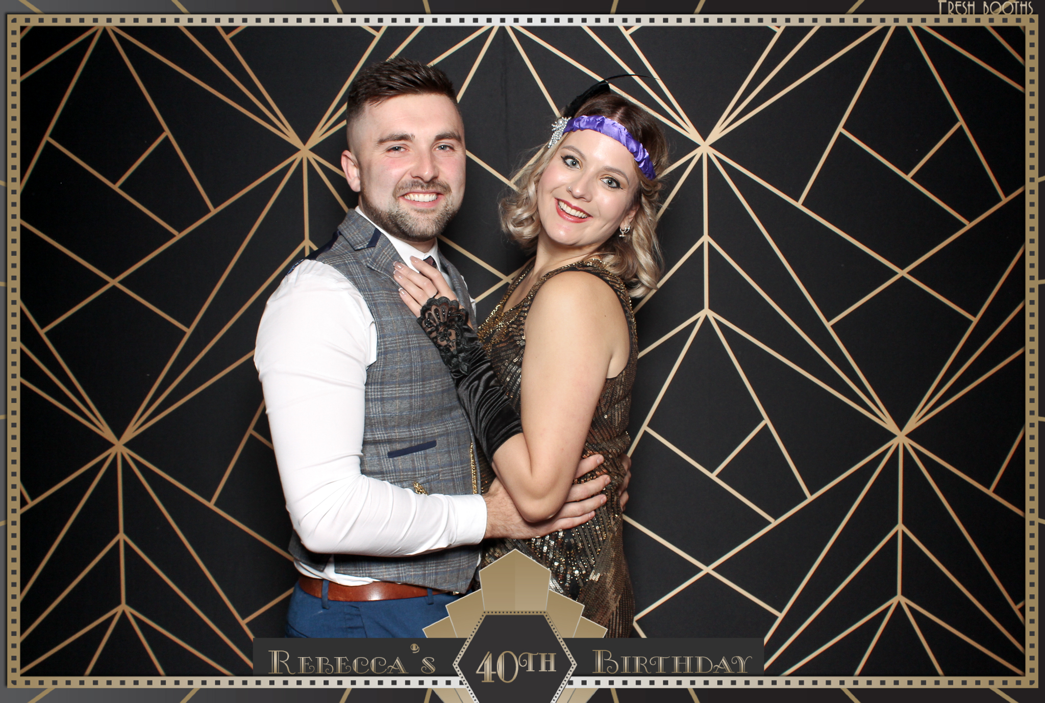 Rebecca's 40th - Classic Open Booth | View more photos from the event at gallery.freshbooths.com/u/FreshBooths/Rebeccas-40th-Classic-Open-Booth