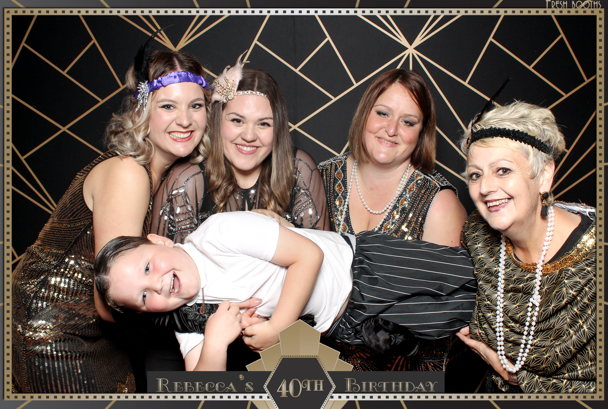 Rebecca's 40th - Classic Open Booth | View more photos from the event at gallery.freshbooths.com/u/FreshBooths/Rebeccas-40th-Classic-Open-Booth