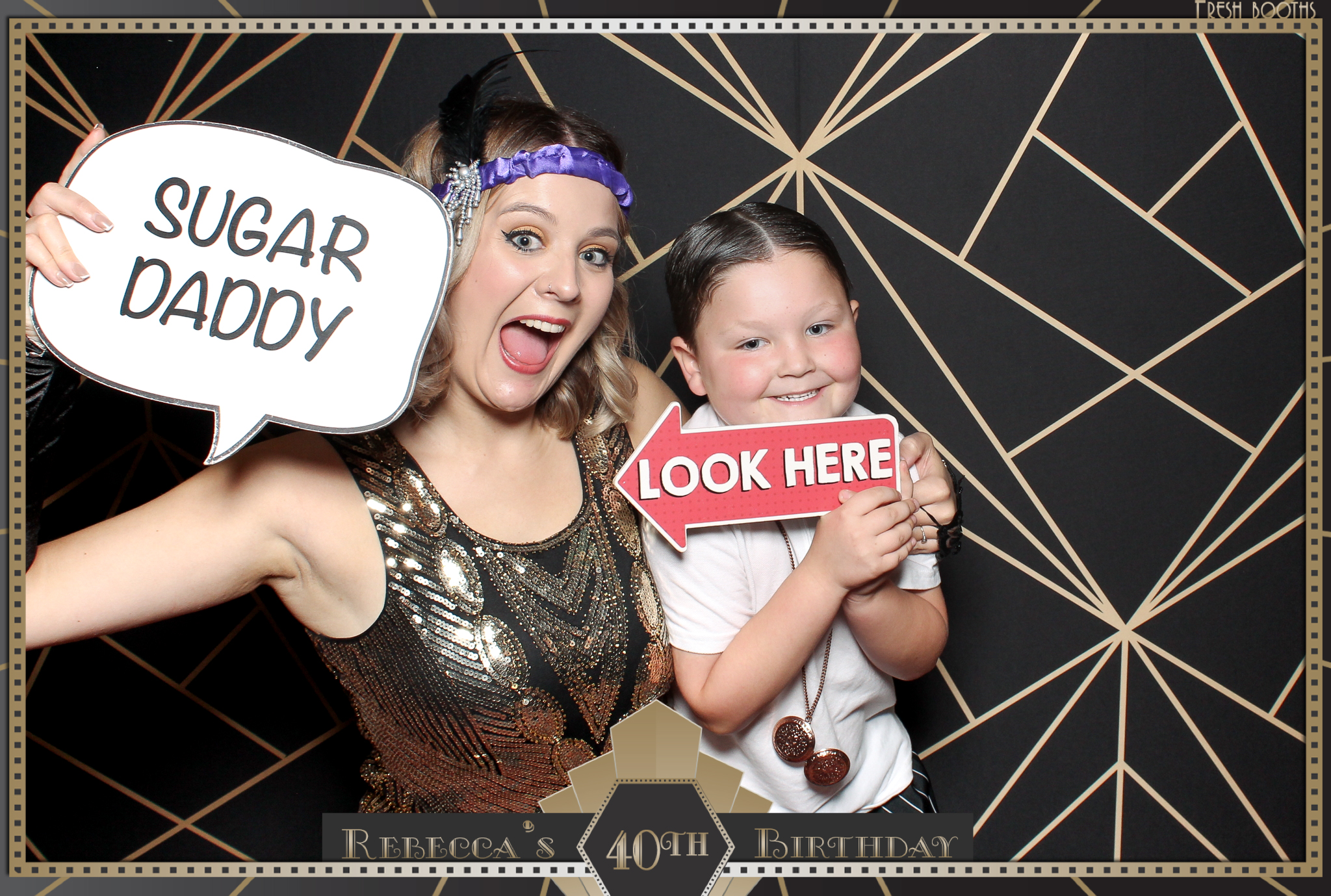 Rebecca's 40th - Classic Open Booth | View more photos from the event at gallery.freshbooths.com/u/FreshBooths/Rebeccas-40th-Classic-Open-Booth