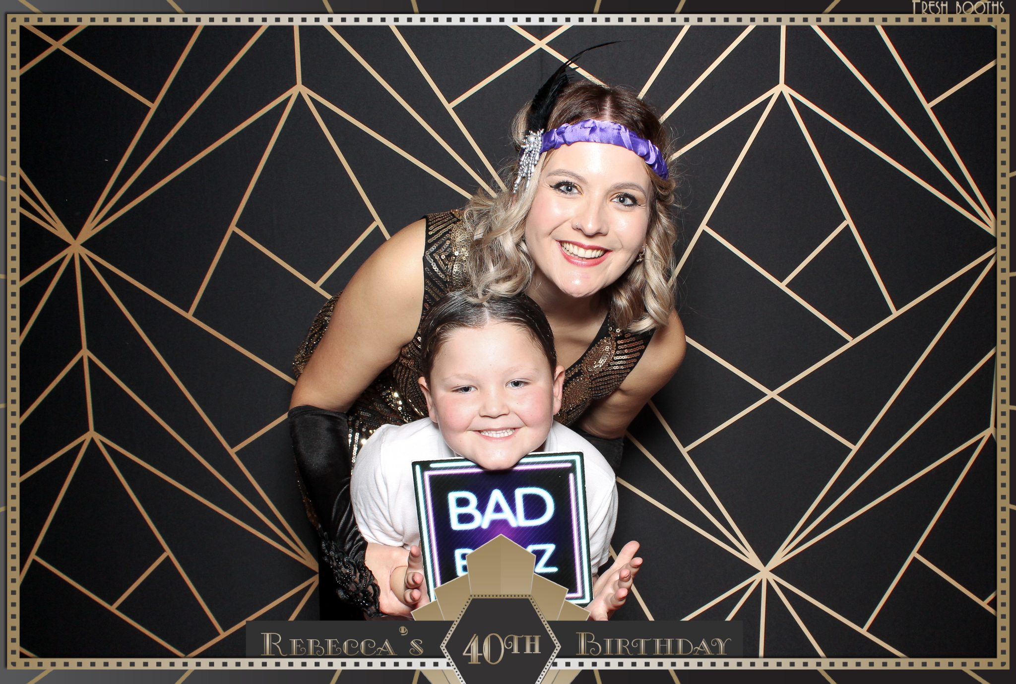 Rebecca's 40th - Classic Open Booth | View more photos from the event at gallery.freshbooths.com/u/FreshBooths/Rebeccas-40th-Classic-Open-Booth