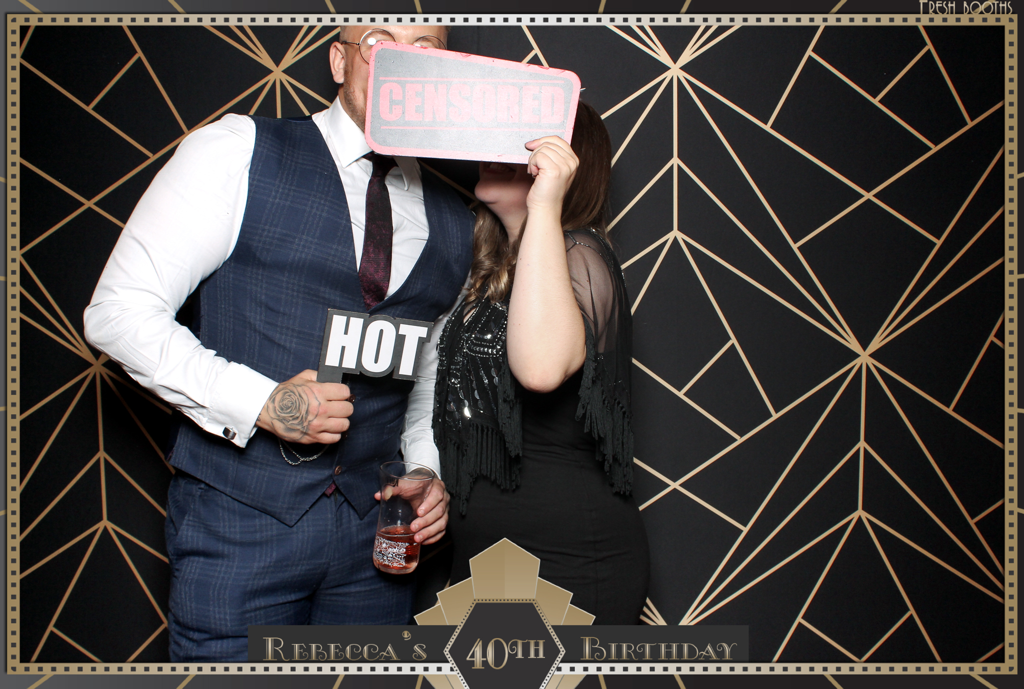 Rebecca's 40th - Classic Open Booth | View more photos from the event at gallery.freshbooths.com/u/FreshBooths/Rebeccas-40th-Classic-Open-Booth