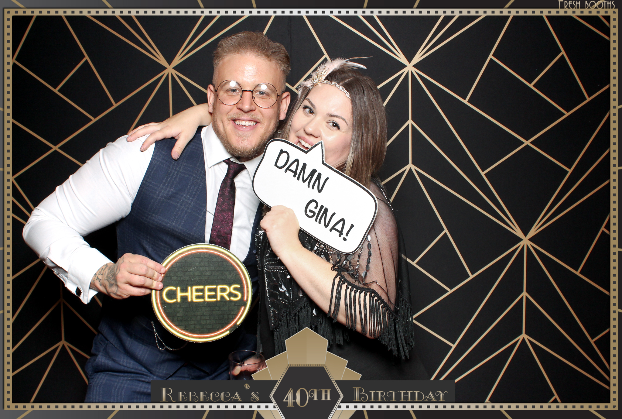 Rebecca's 40th - Classic Open Booth | View more photos from the event at gallery.freshbooths.com/u/FreshBooths/Rebeccas-40th-Classic-Open-Booth