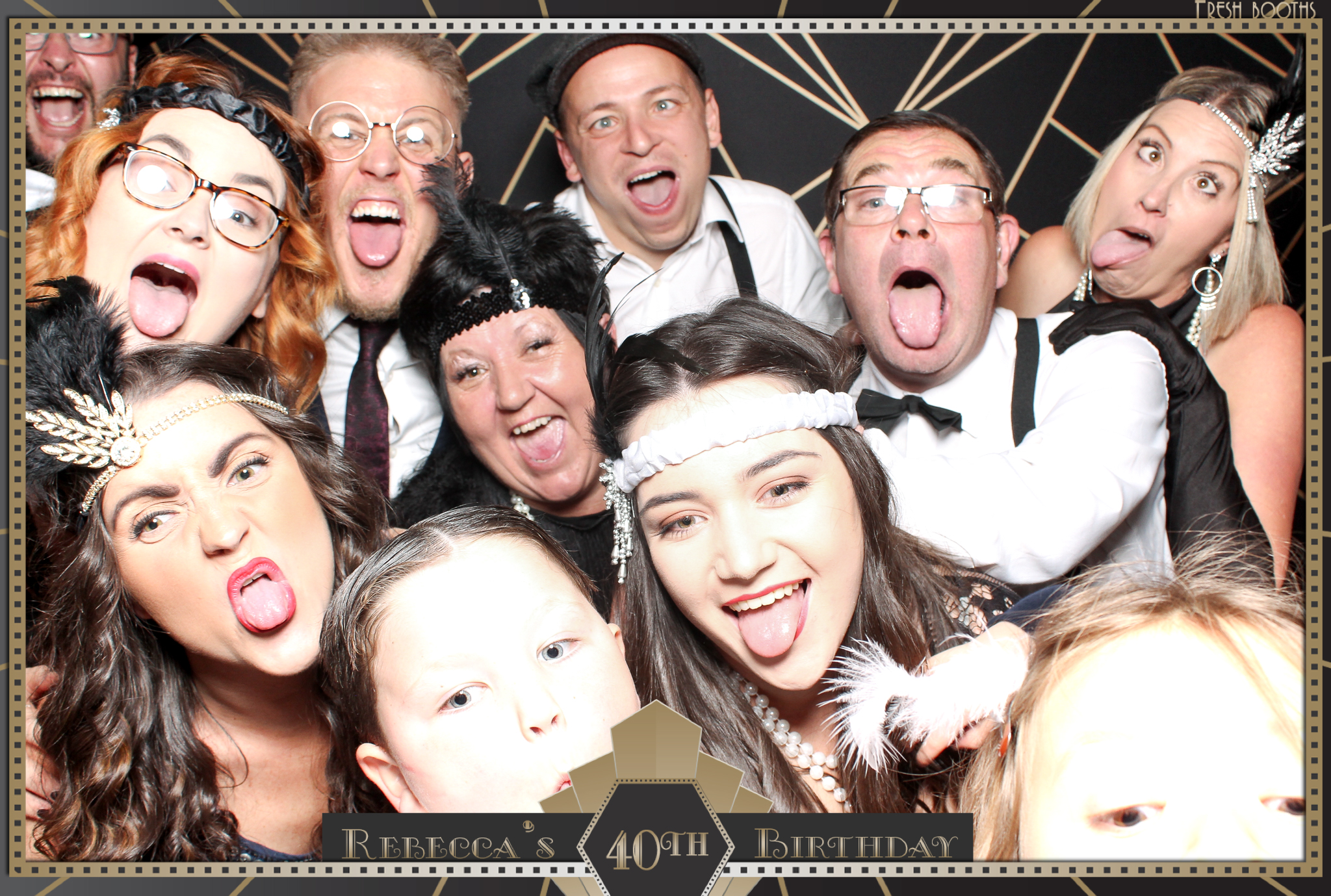 Rebecca's 40th - Classic Open Booth | View more photos from the event at gallery.freshbooths.com/u/FreshBooths/Rebeccas-40th-Classic-Open-Booth