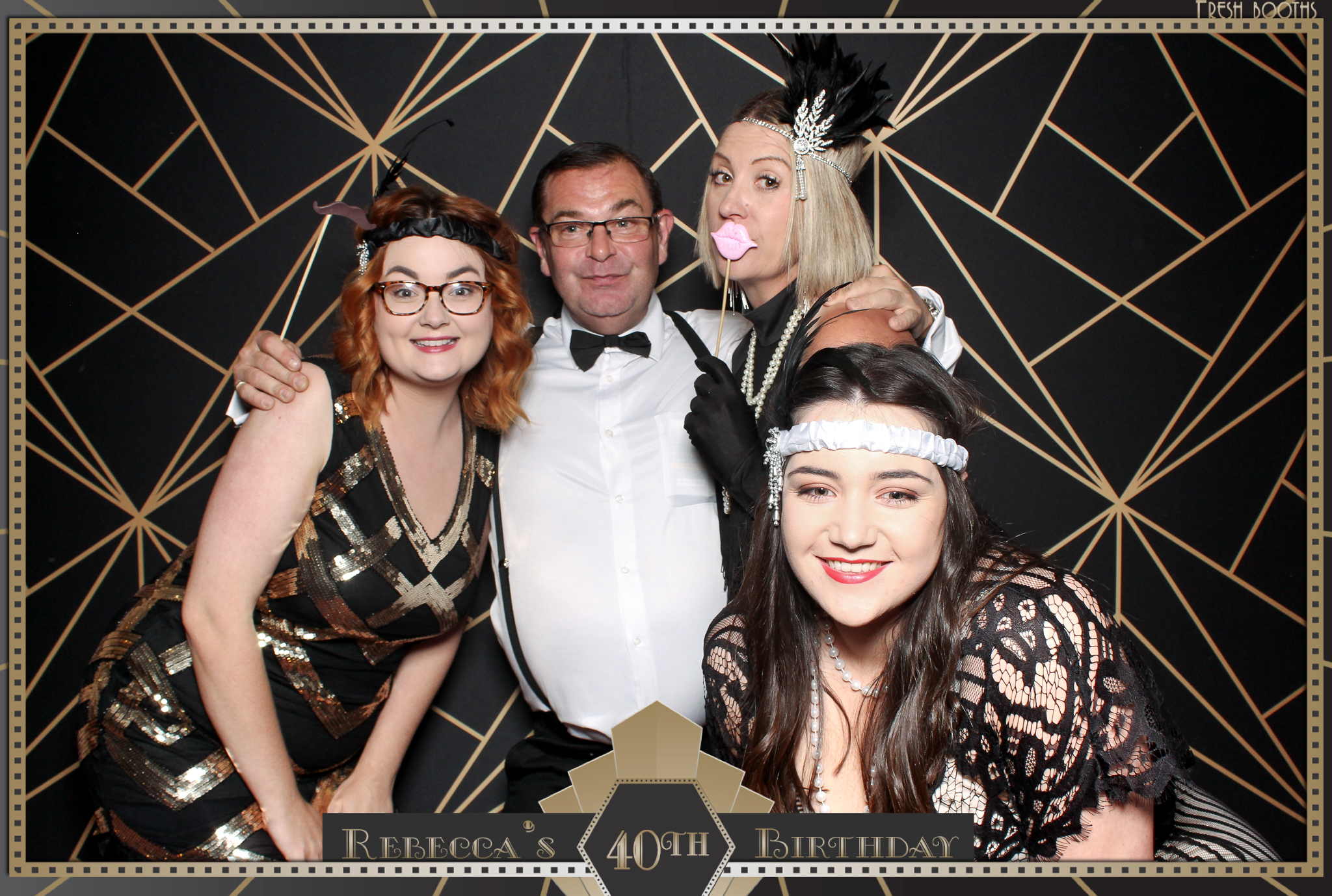 Rebecca's 40th - Classic Open Booth | View more photos from the event at gallery.freshbooths.com/u/FreshBooths/Rebeccas-40th-Classic-Open-Booth