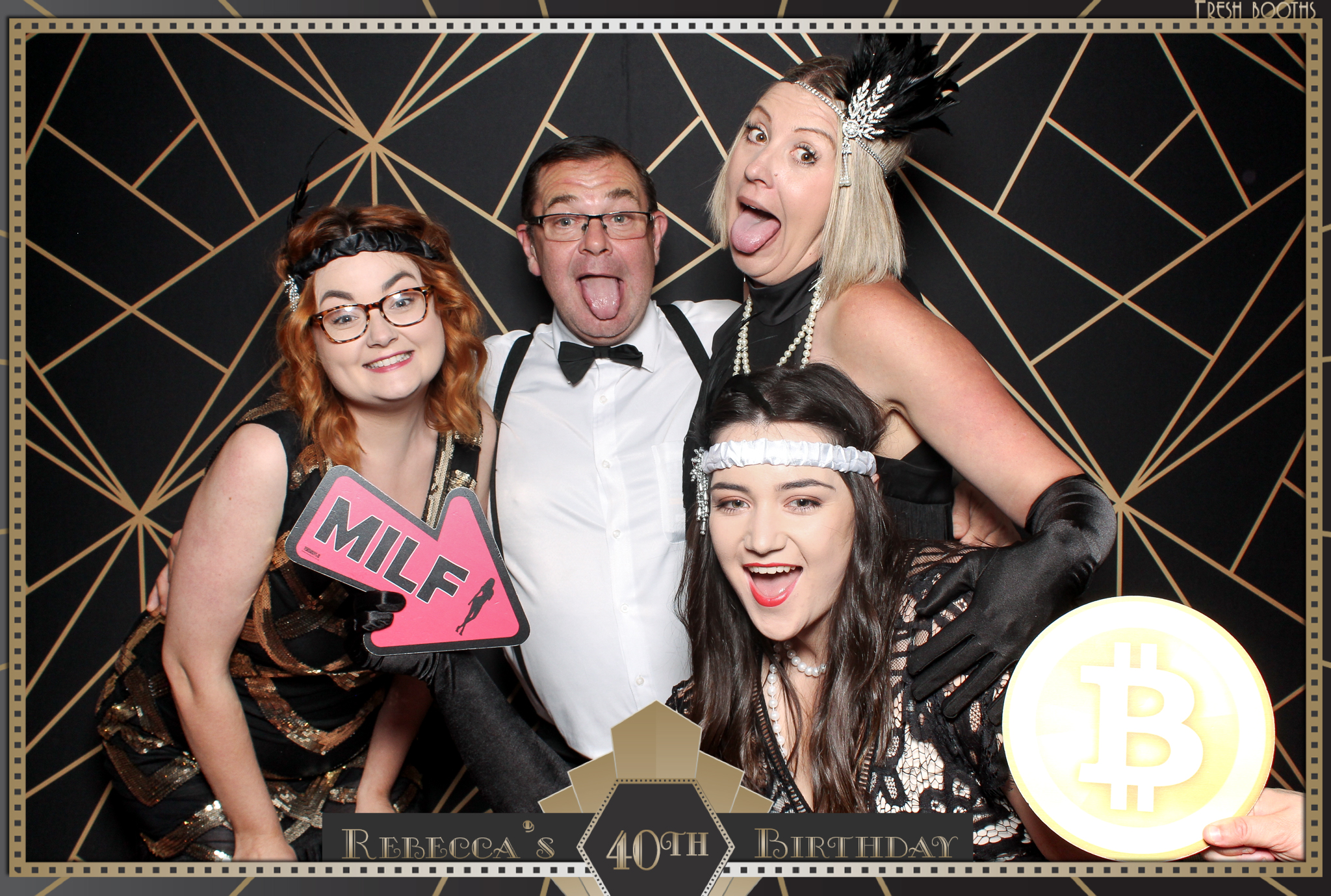 Rebecca's 40th - Classic Open Booth | View more photos from the event at gallery.freshbooths.com/u/FreshBooths/Rebeccas-40th-Classic-Open-Booth