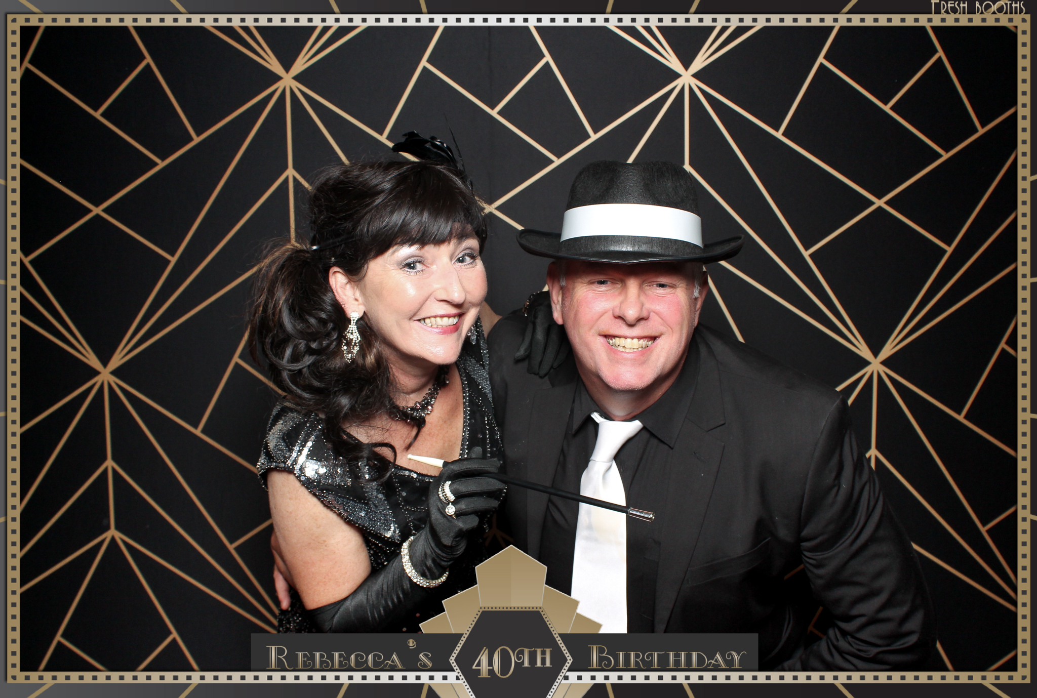 Rebecca's 40th - Classic Open Booth | View more photos from the event at gallery.freshbooths.com/u/FreshBooths/Rebeccas-40th-Classic-Open-Booth
