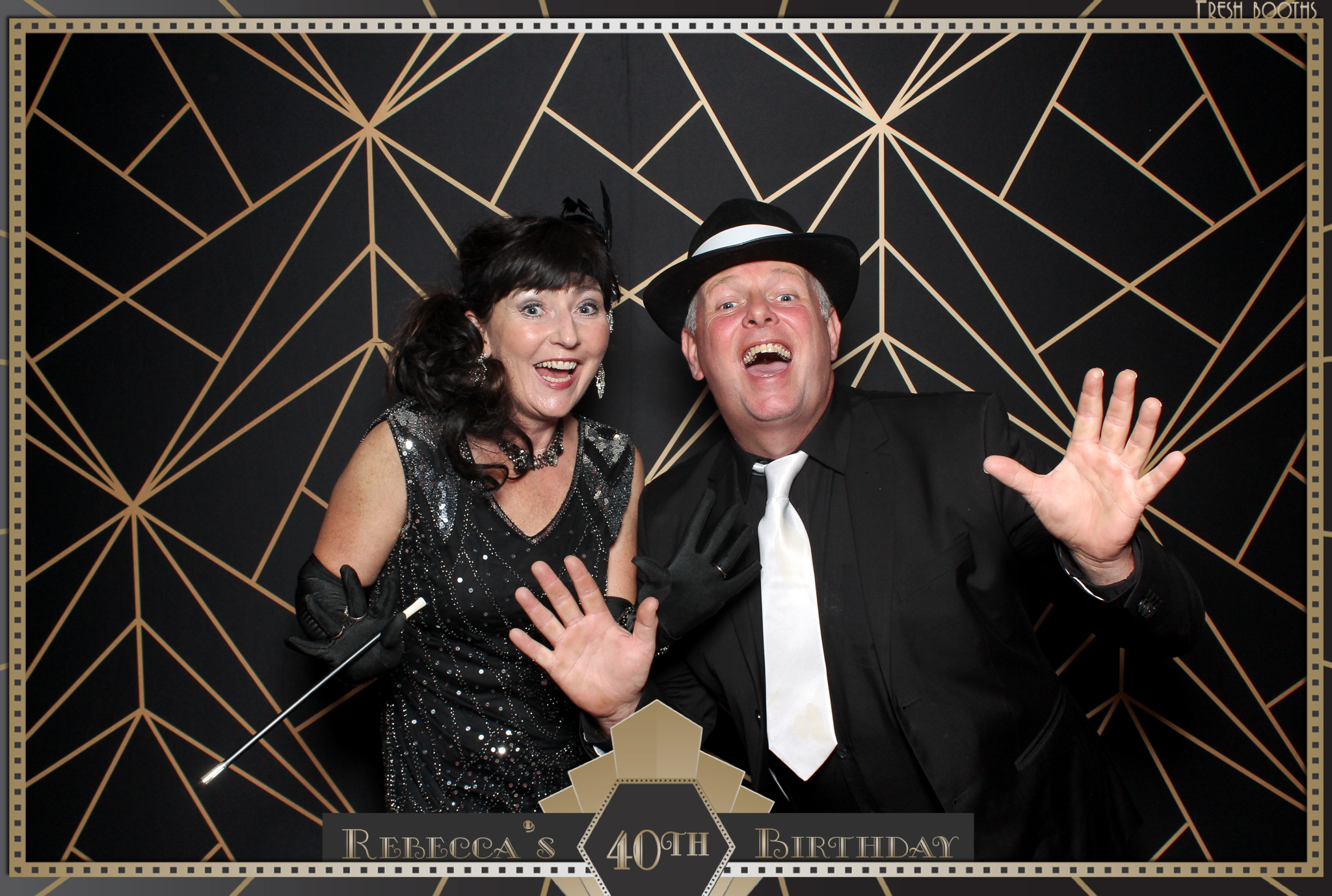 Rebecca's 40th - Classic Open Booth | View more photos from the event at gallery.freshbooths.com/u/FreshBooths/Rebeccas-40th-Classic-Open-Booth