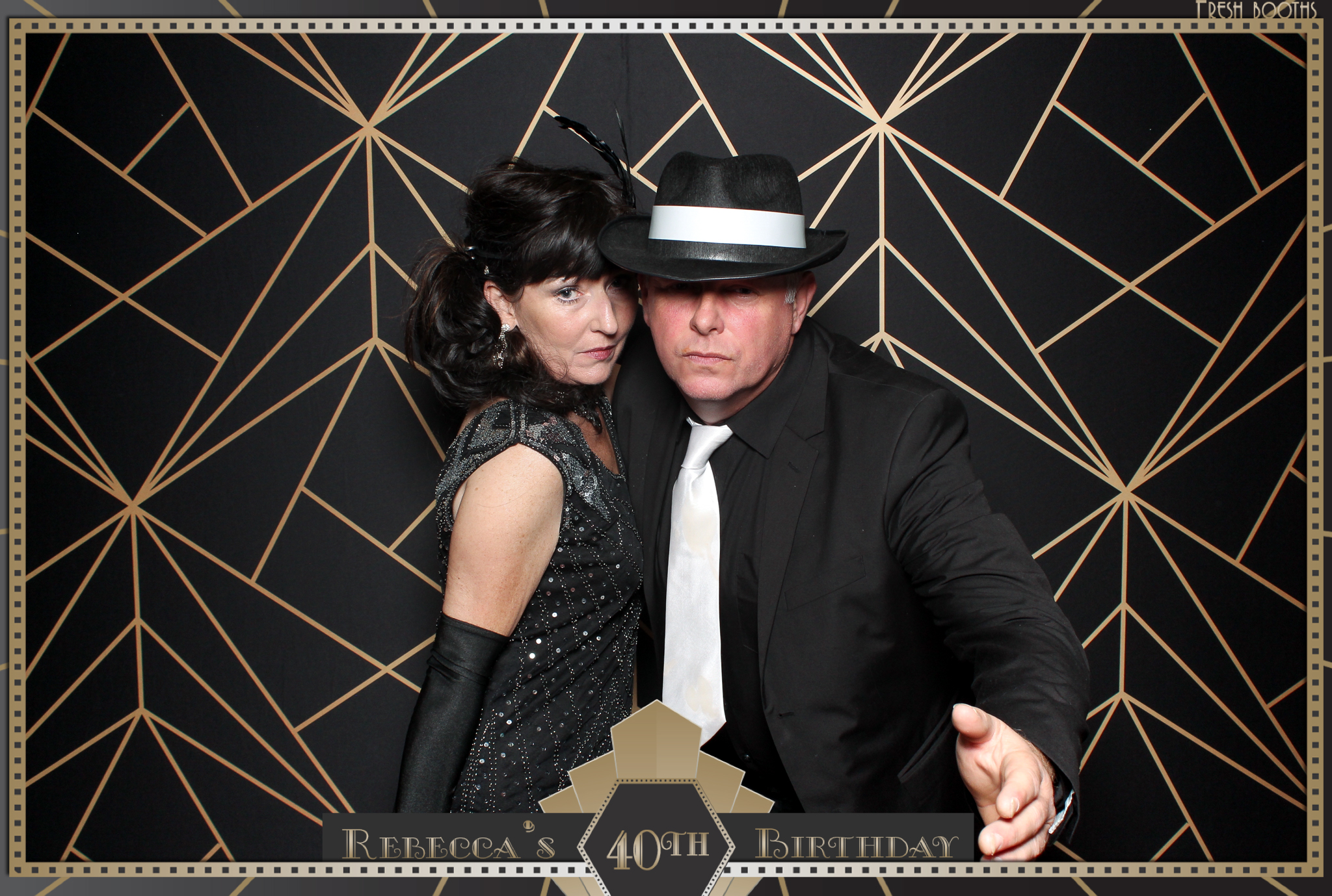 Rebecca's 40th - Classic Open Booth | View more photos from the event at gallery.freshbooths.com/u/FreshBooths/Rebeccas-40th-Classic-Open-Booth
