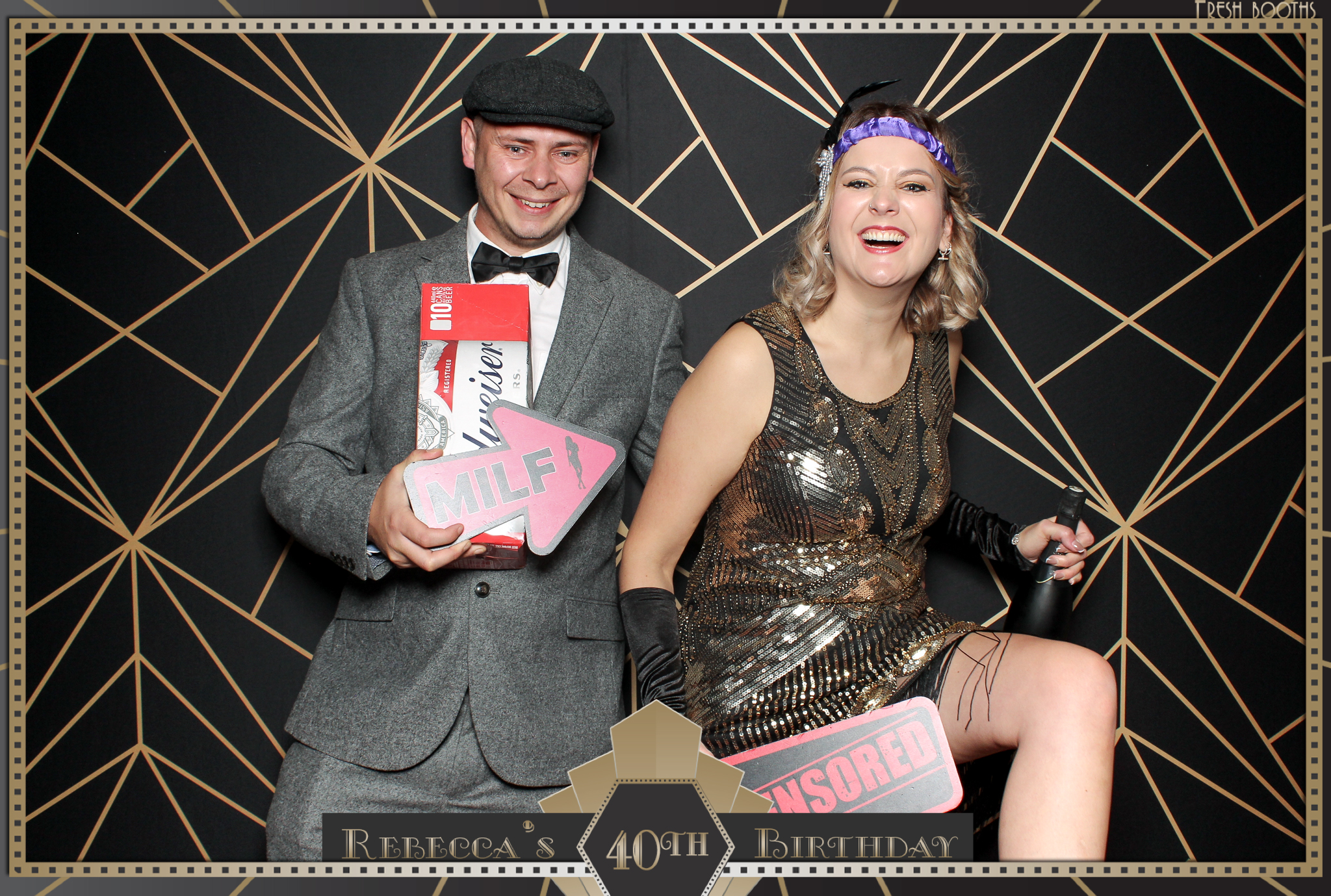 Rebecca's 40th - Classic Open Booth | View more photos from the event at gallery.freshbooths.com/u/FreshBooths/Rebeccas-40th-Classic-Open-Booth