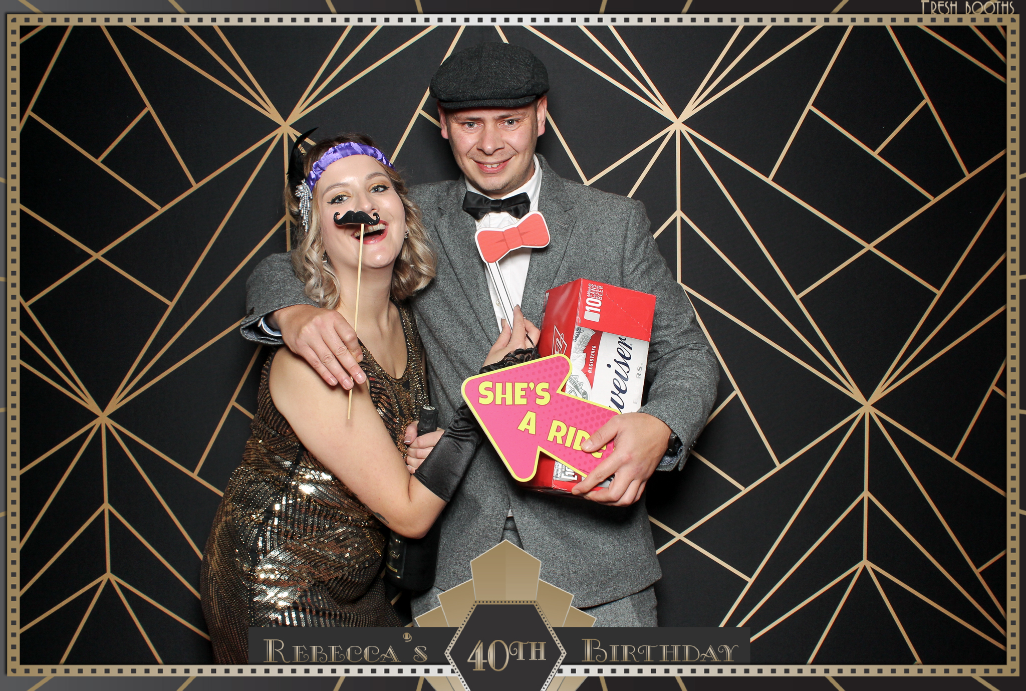 Rebecca's 40th - Classic Open Booth | View more photos from the event at gallery.freshbooths.com/u/FreshBooths/Rebeccas-40th-Classic-Open-Booth