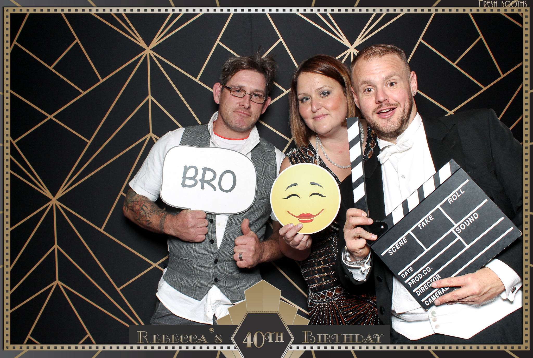 Rebecca's 40th - Classic Open Booth | View more photos from the event at gallery.freshbooths.com/u/FreshBooths/Rebeccas-40th-Classic-Open-Booth