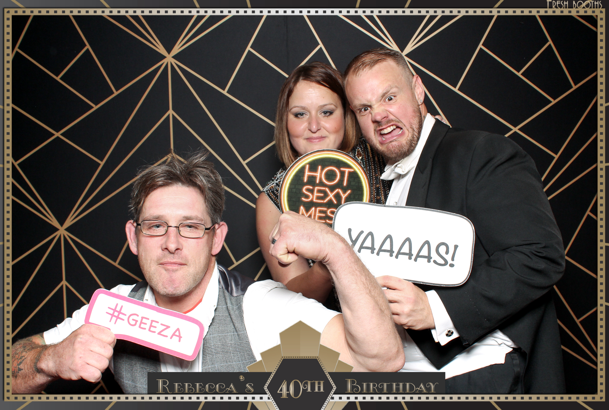 Rebecca's 40th - Classic Open Booth | View more photos from the event at gallery.freshbooths.com/u/FreshBooths/Rebeccas-40th-Classic-Open-Booth