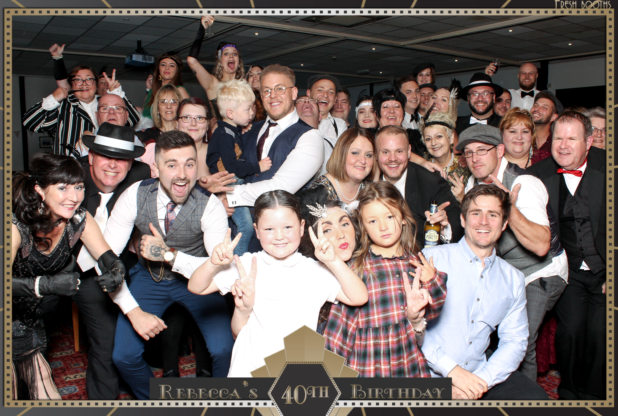 Rebecca's 40th - Classic Open Booth | View more photos from the event at gallery.freshbooths.com/u/FreshBooths/Rebeccas-40th-Classic-Open-Booth