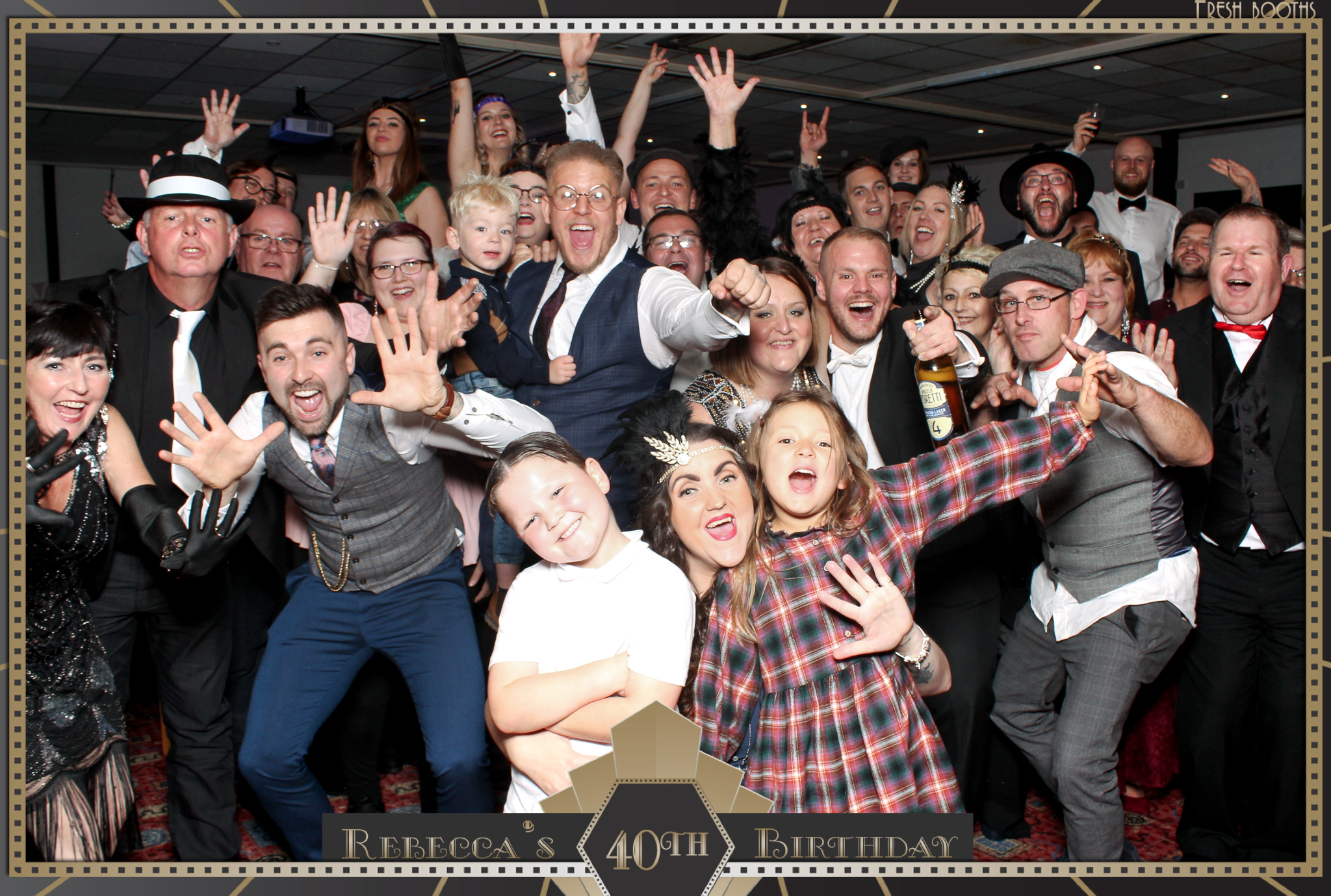 Rebecca's 40th - Classic Open Booth | View more photos from the event at gallery.freshbooths.com/u/FreshBooths/Rebeccas-40th-Classic-Open-Booth