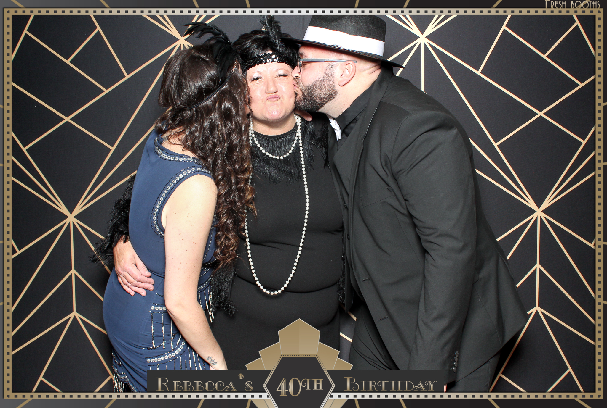 Rebecca's 40th - Classic Open Booth | View more photos from the event at gallery.freshbooths.com/u/FreshBooths/Rebeccas-40th-Classic-Open-Booth