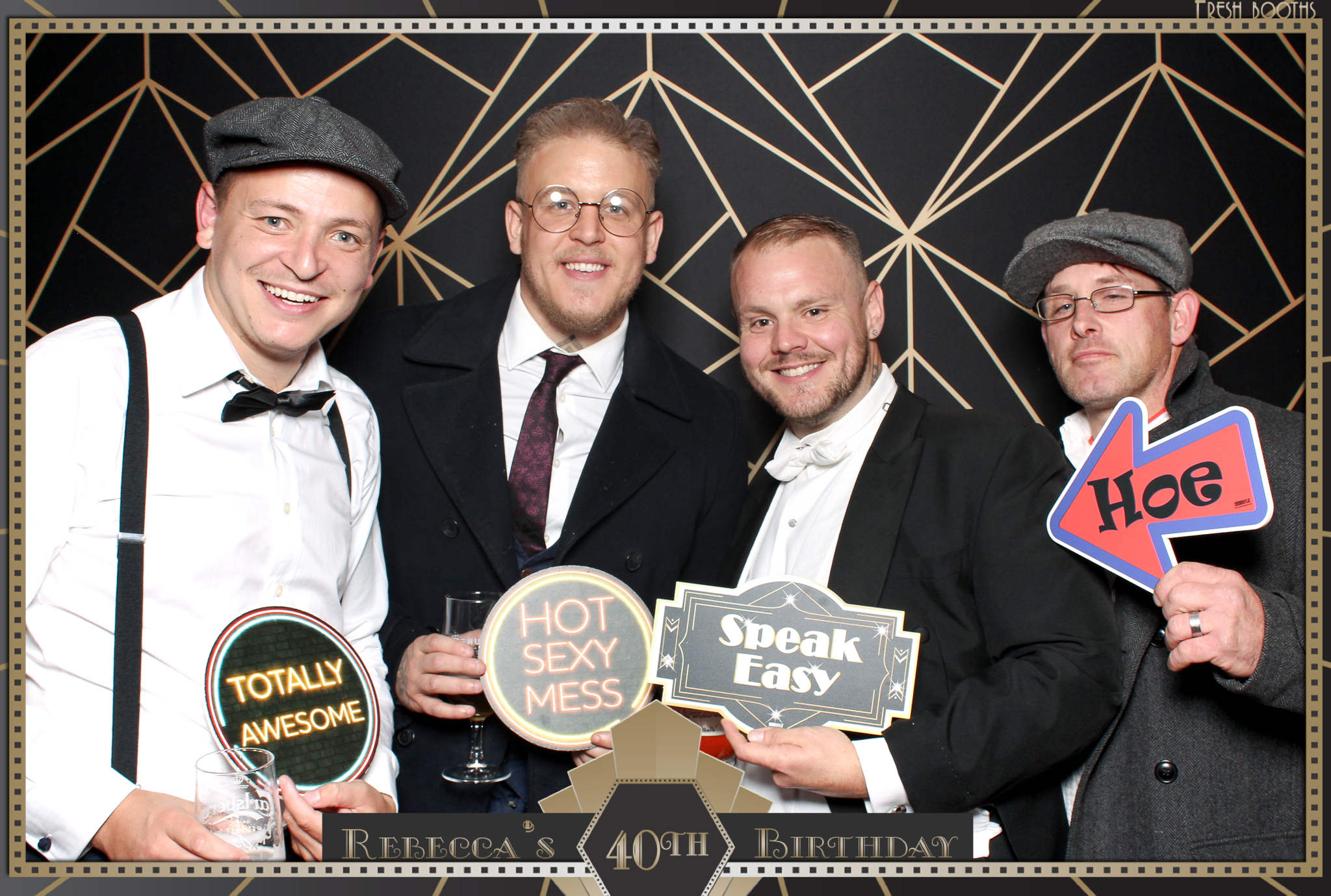 Rebecca's 40th - Classic Open Booth | View more photos from the event at gallery.freshbooths.com/u/FreshBooths/Rebeccas-40th-Classic-Open-Booth