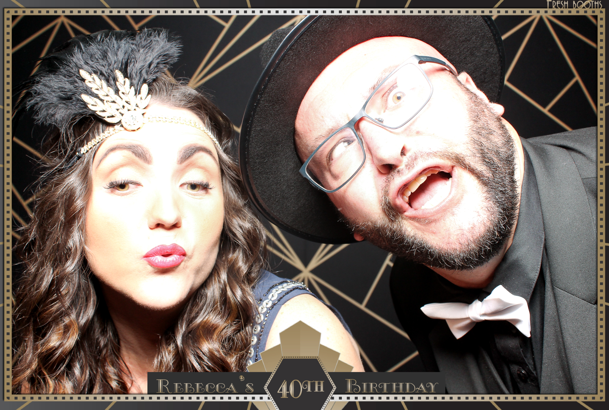 Rebecca's 40th - Classic Open Booth | View more photos from the event at gallery.freshbooths.com/u/FreshBooths/Rebeccas-40th-Classic-Open-Booth
