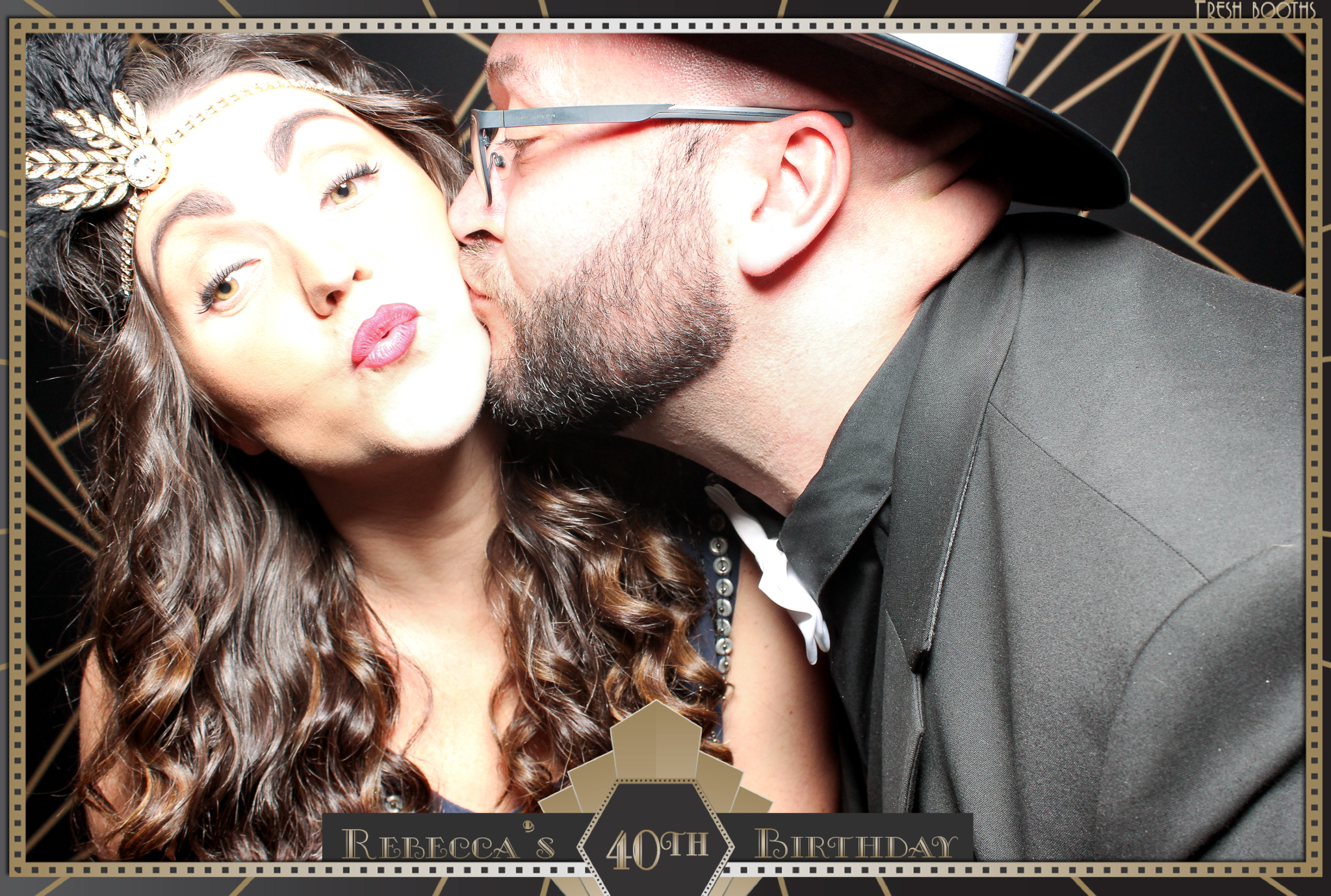 Rebecca's 40th - Classic Open Booth | View more photos from the event at gallery.freshbooths.com/u/FreshBooths/Rebeccas-40th-Classic-Open-Booth