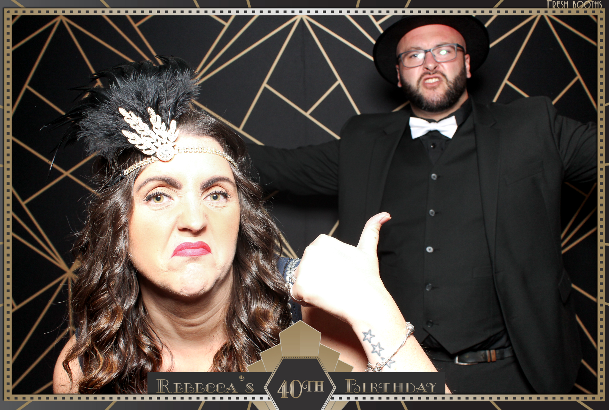 Rebecca's 40th - Classic Open Booth | View more photos from the event at gallery.freshbooths.com/u/FreshBooths/Rebeccas-40th-Classic-Open-Booth