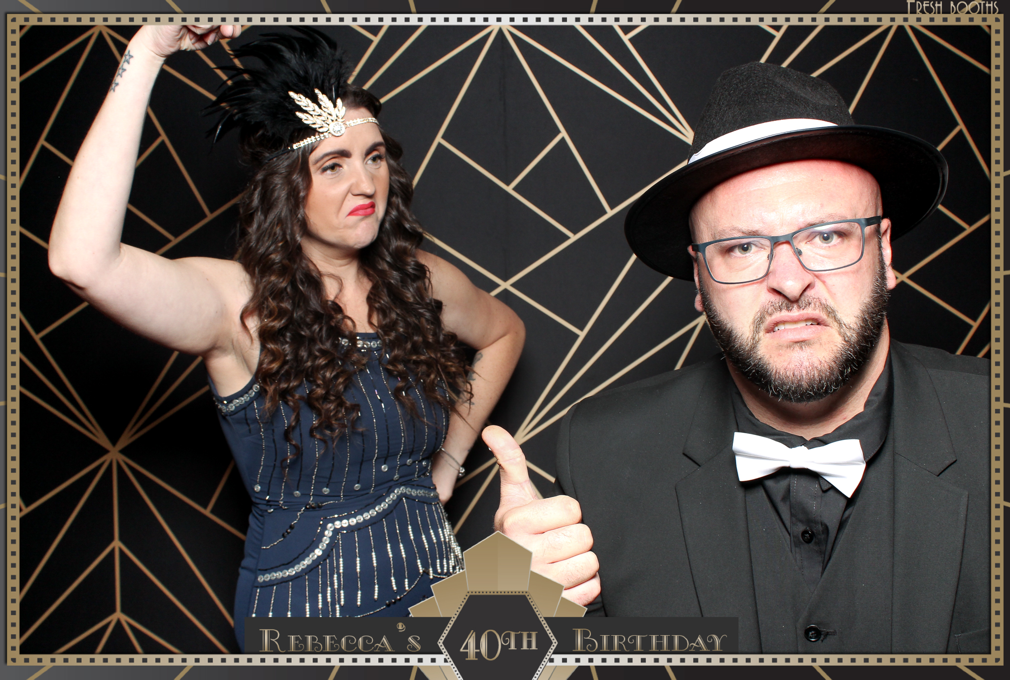 Rebecca's 40th - Classic Open Booth | View more photos from the event at gallery.freshbooths.com/u/FreshBooths/Rebeccas-40th-Classic-Open-Booth