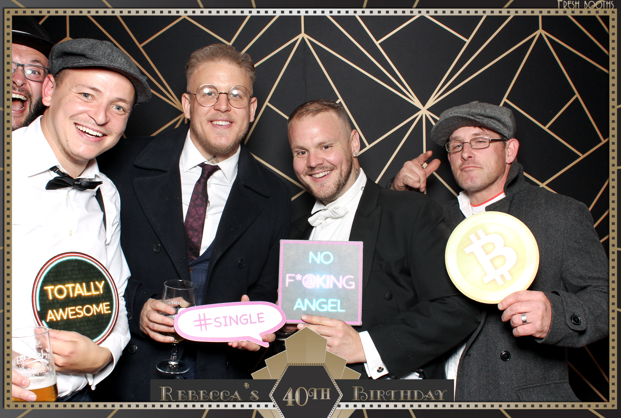Rebecca's 40th - Classic Open Booth | View more photos from the event at gallery.freshbooths.com/u/FreshBooths/Rebeccas-40th-Classic-Open-Booth