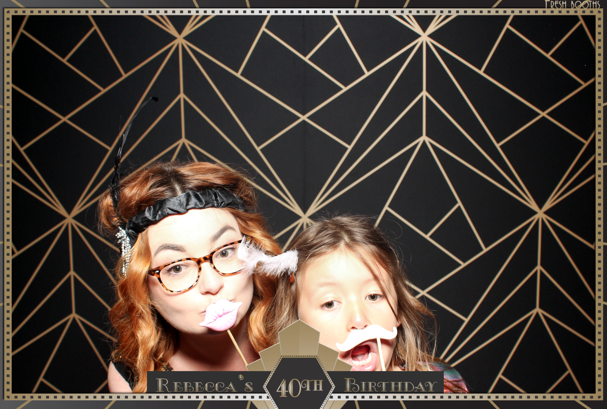 Rebecca's 40th - Classic Open Booth | View more photos from the event at gallery.freshbooths.com/u/FreshBooths/Rebeccas-40th-Classic-Open-Booth