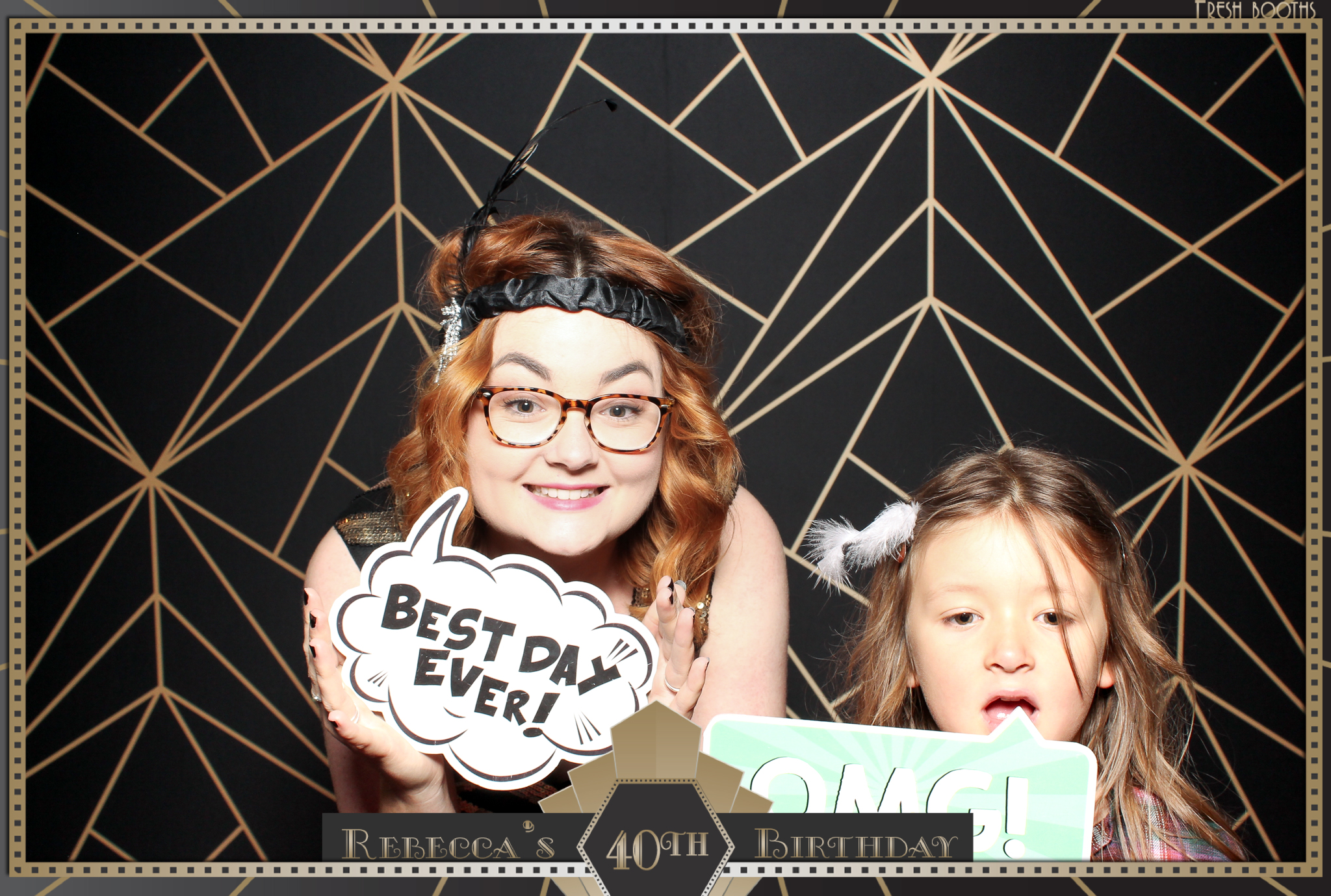 Rebecca's 40th - Classic Open Booth | View more photos from the event at gallery.freshbooths.com/u/FreshBooths/Rebeccas-40th-Classic-Open-Booth