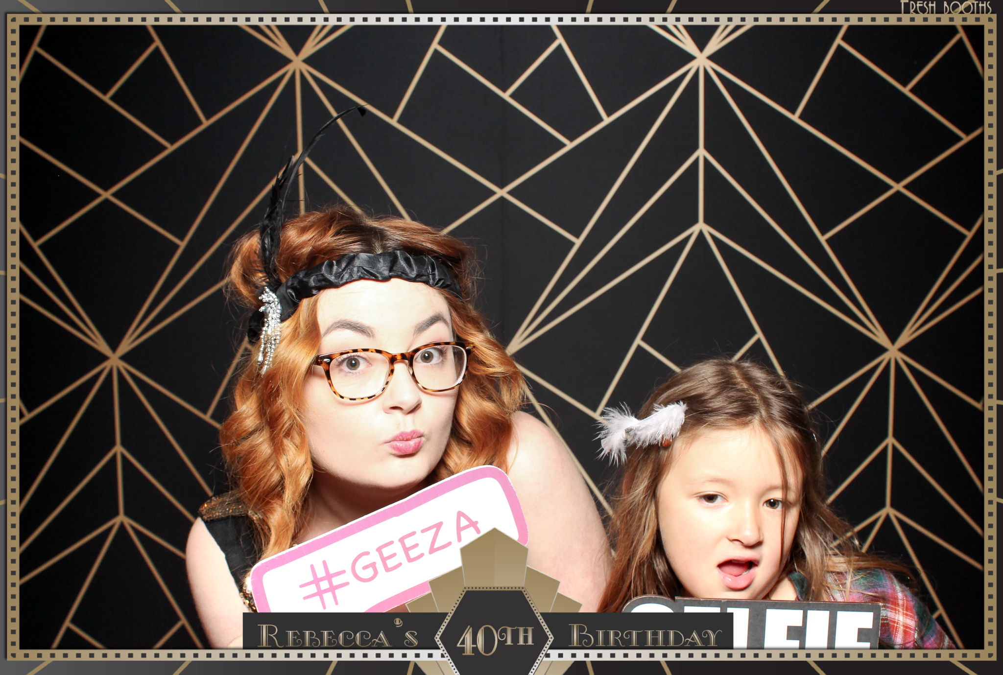 Rebecca's 40th - Classic Open Booth | View more photos from the event at gallery.freshbooths.com/u/FreshBooths/Rebeccas-40th-Classic-Open-Booth