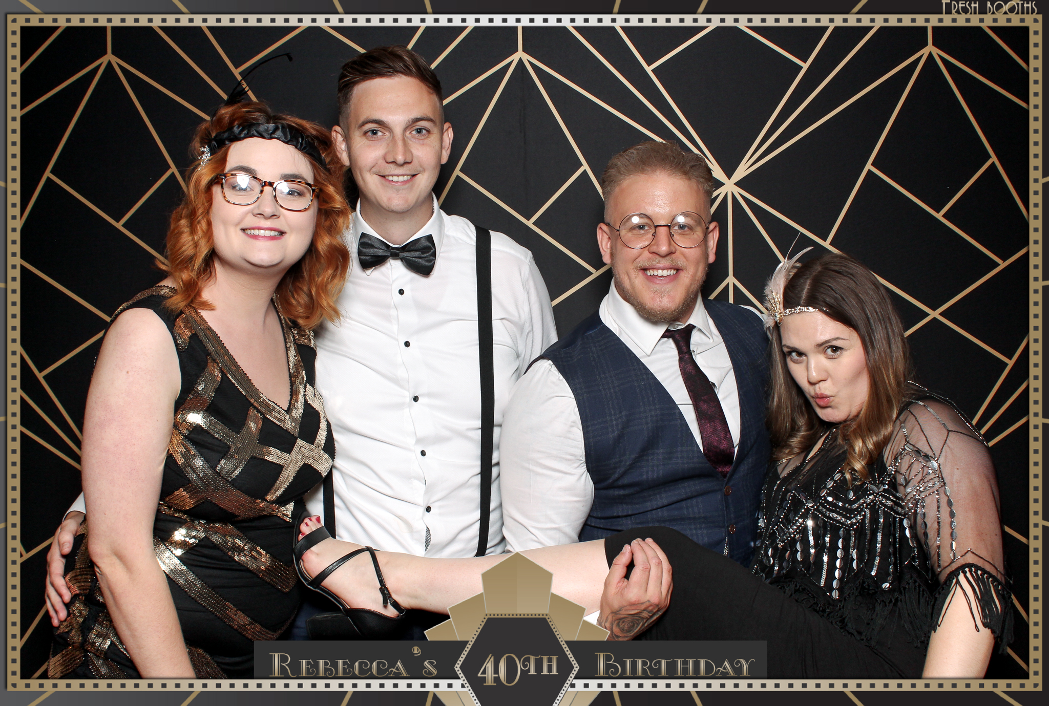 Rebecca's 40th - Classic Open Booth | View more photos from the event at gallery.freshbooths.com/u/FreshBooths/Rebeccas-40th-Classic-Open-Booth