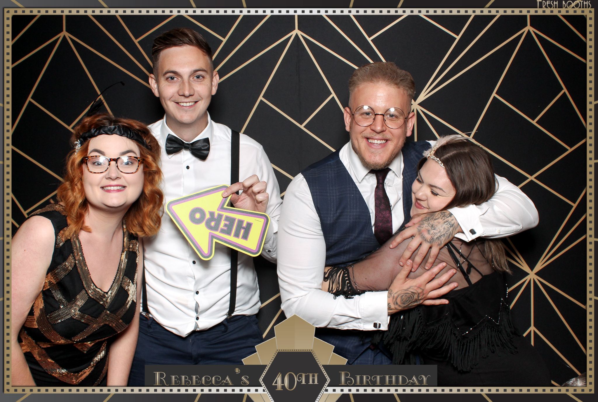 Rebecca's 40th - Classic Open Booth | View more photos from the event at gallery.freshbooths.com/u/FreshBooths/Rebeccas-40th-Classic-Open-Booth