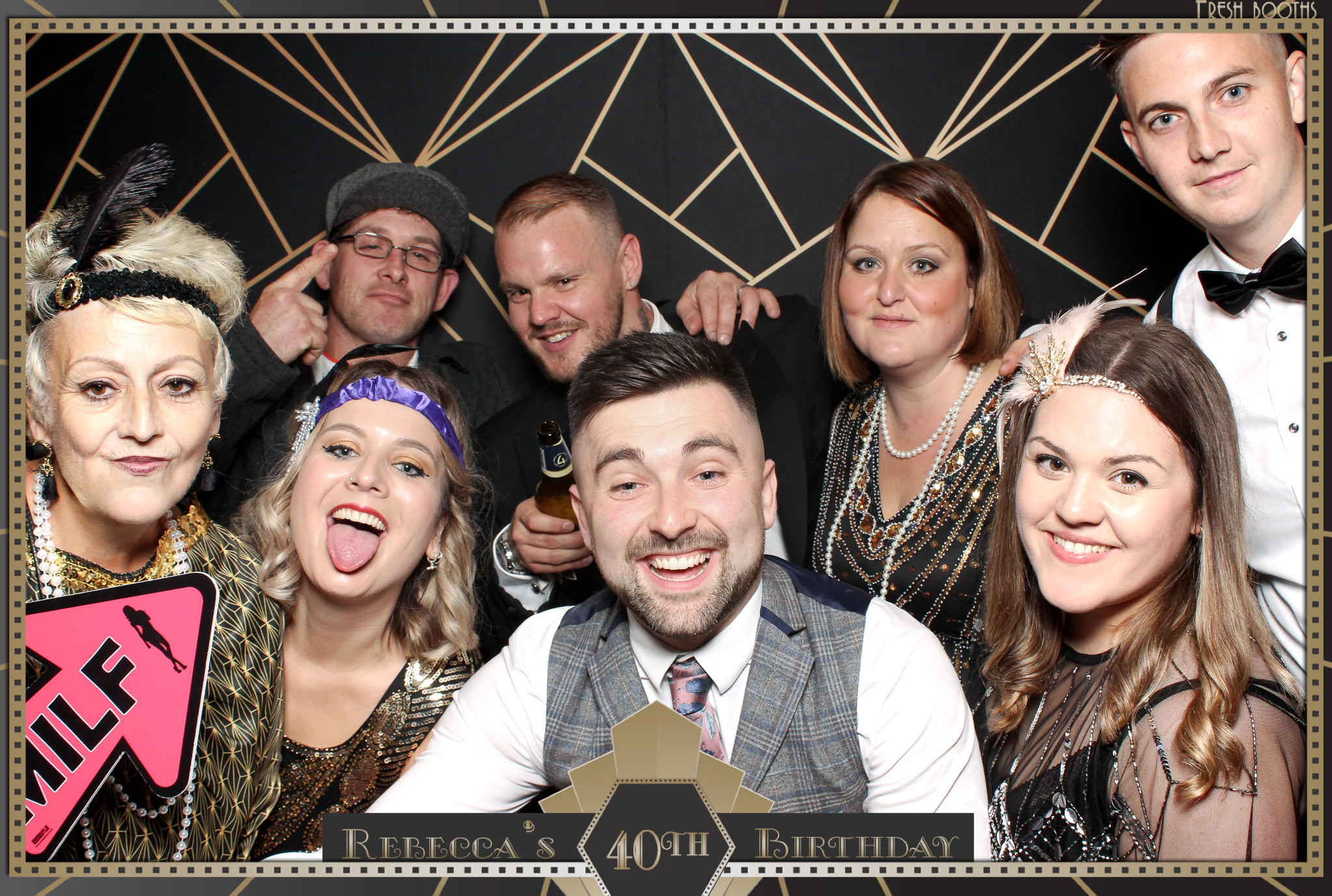 Rebecca's 40th - Classic Open Booth | View more photos from the event at gallery.freshbooths.com/u/FreshBooths/Rebeccas-40th-Classic-Open-Booth