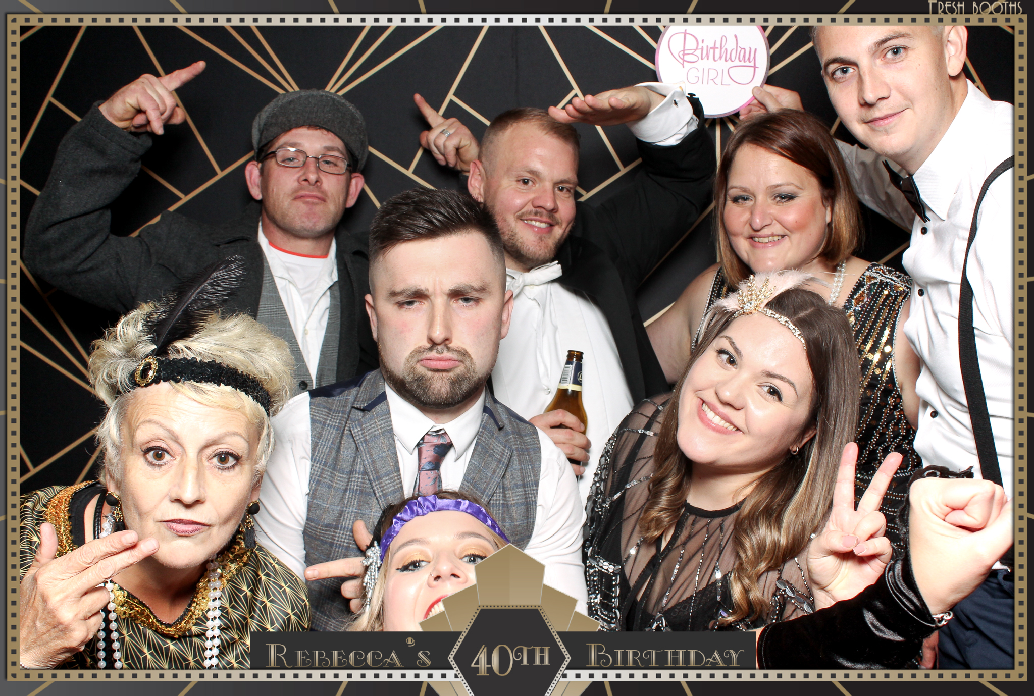 Rebecca's 40th - Classic Open Booth | View more photos from the event at gallery.freshbooths.com/u/FreshBooths/Rebeccas-40th-Classic-Open-Booth