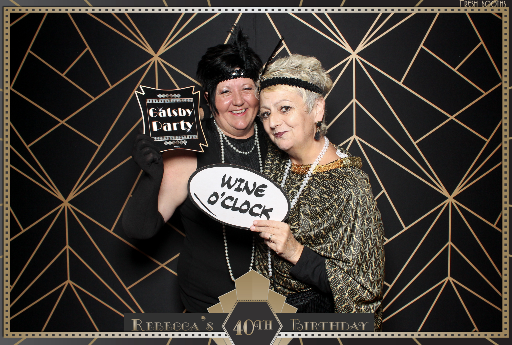Rebecca's 40th - Classic Open Booth | View more photos from the event at gallery.freshbooths.com/u/FreshBooths/Rebeccas-40th-Classic-Open-Booth